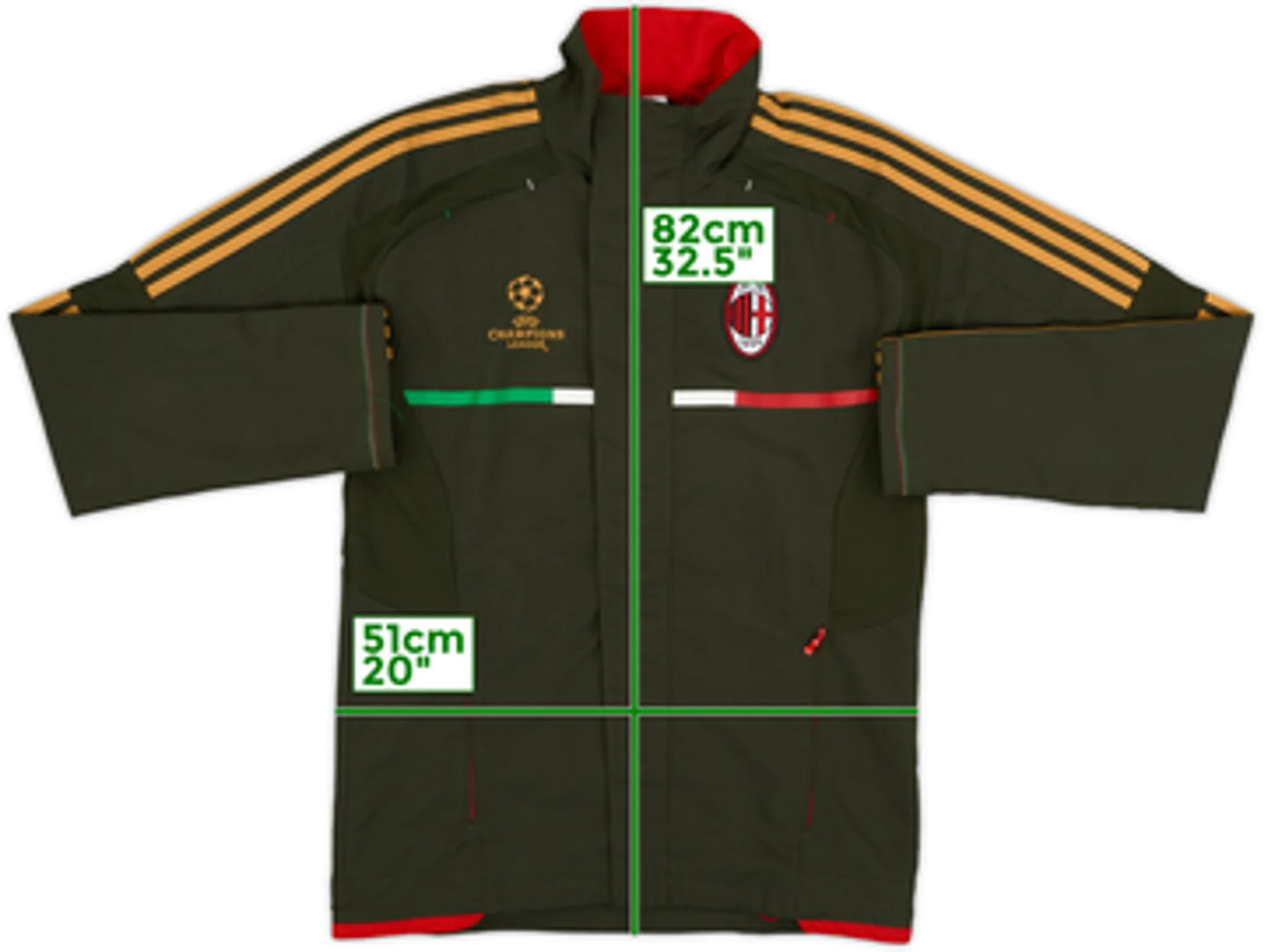 2011-12 AC Milan CL adidas Track Jacket - 8/10 - (S)