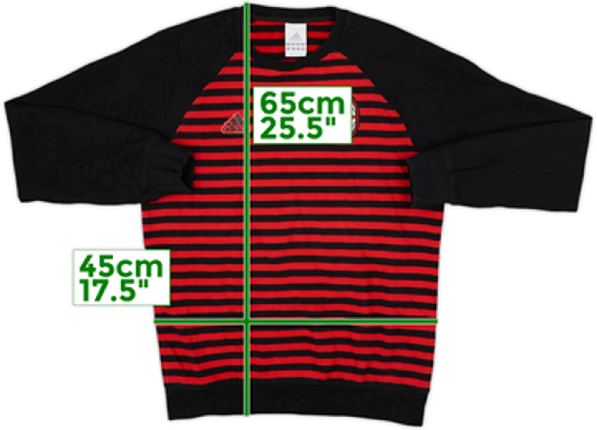 2012-13 AC Milan adidas Sweat Top - 8/10 - (L)