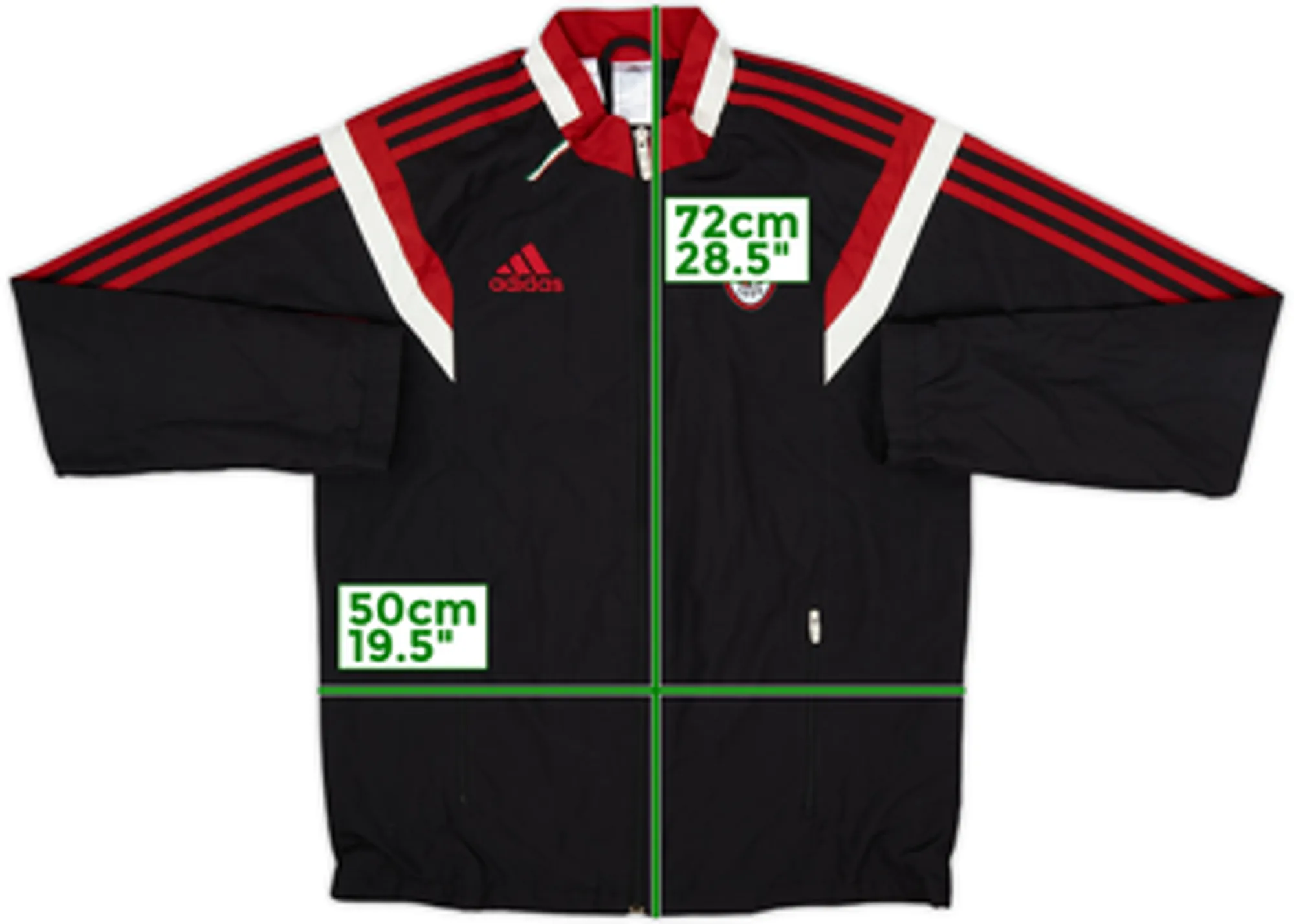 2014-15 AC Milan adidas Track Jacket - 8/10 - (M)