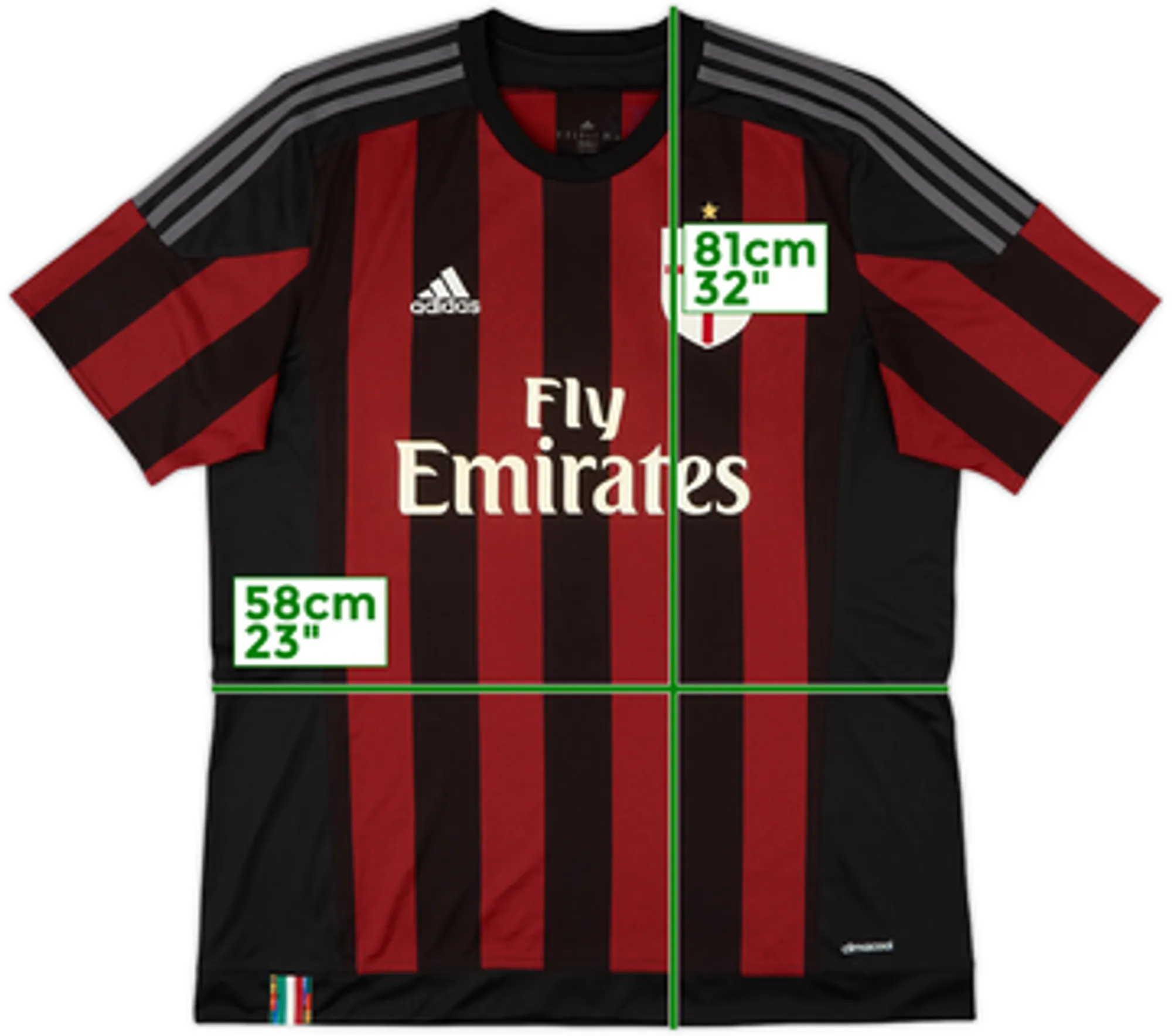 2015-16 AC Milan Home Shirt - 5/10 - (XL.Boys)