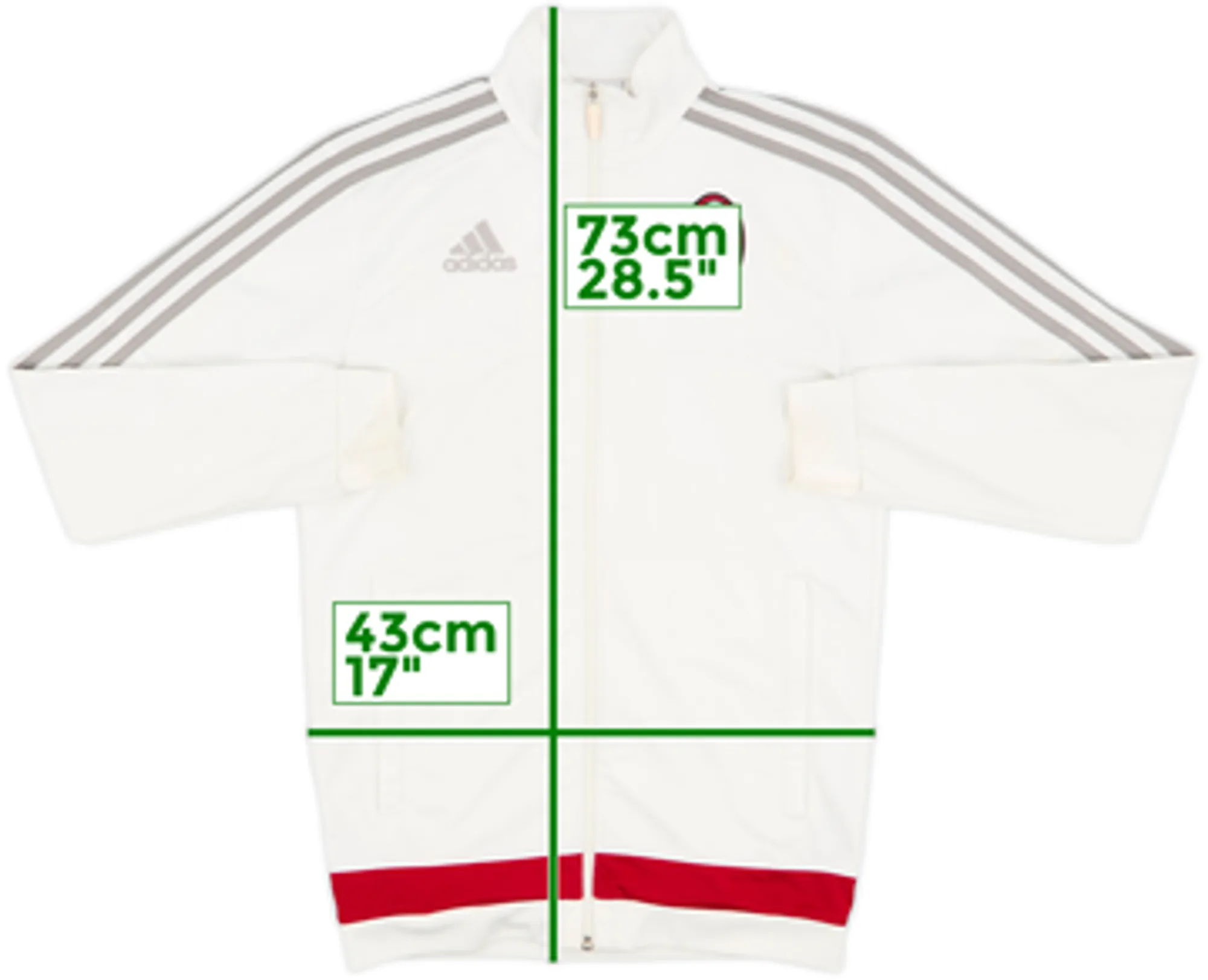 2015-16 AC Milan adidas Track Jacket - 8/10 - (L)