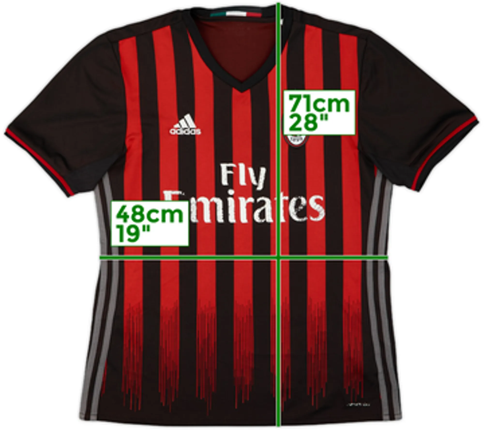 2016-17 AC Milan Home Shirt - 5/10 - (L.Boys)