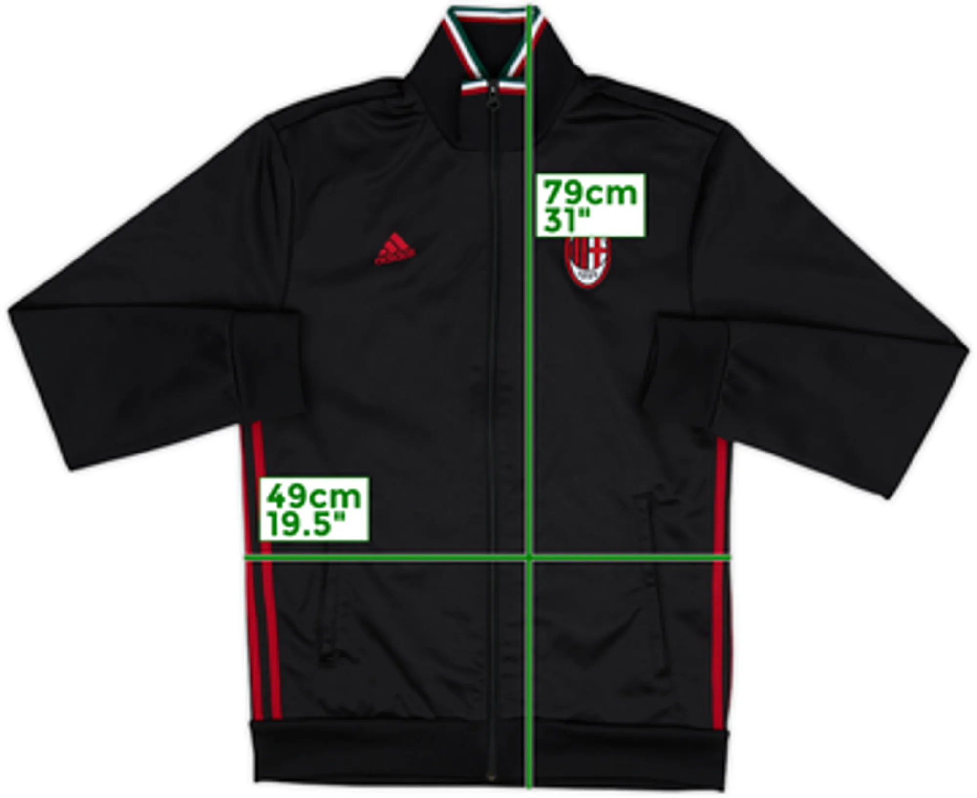 2016-17 AC Milan adidas Track Jacket - 10/10 - (M)