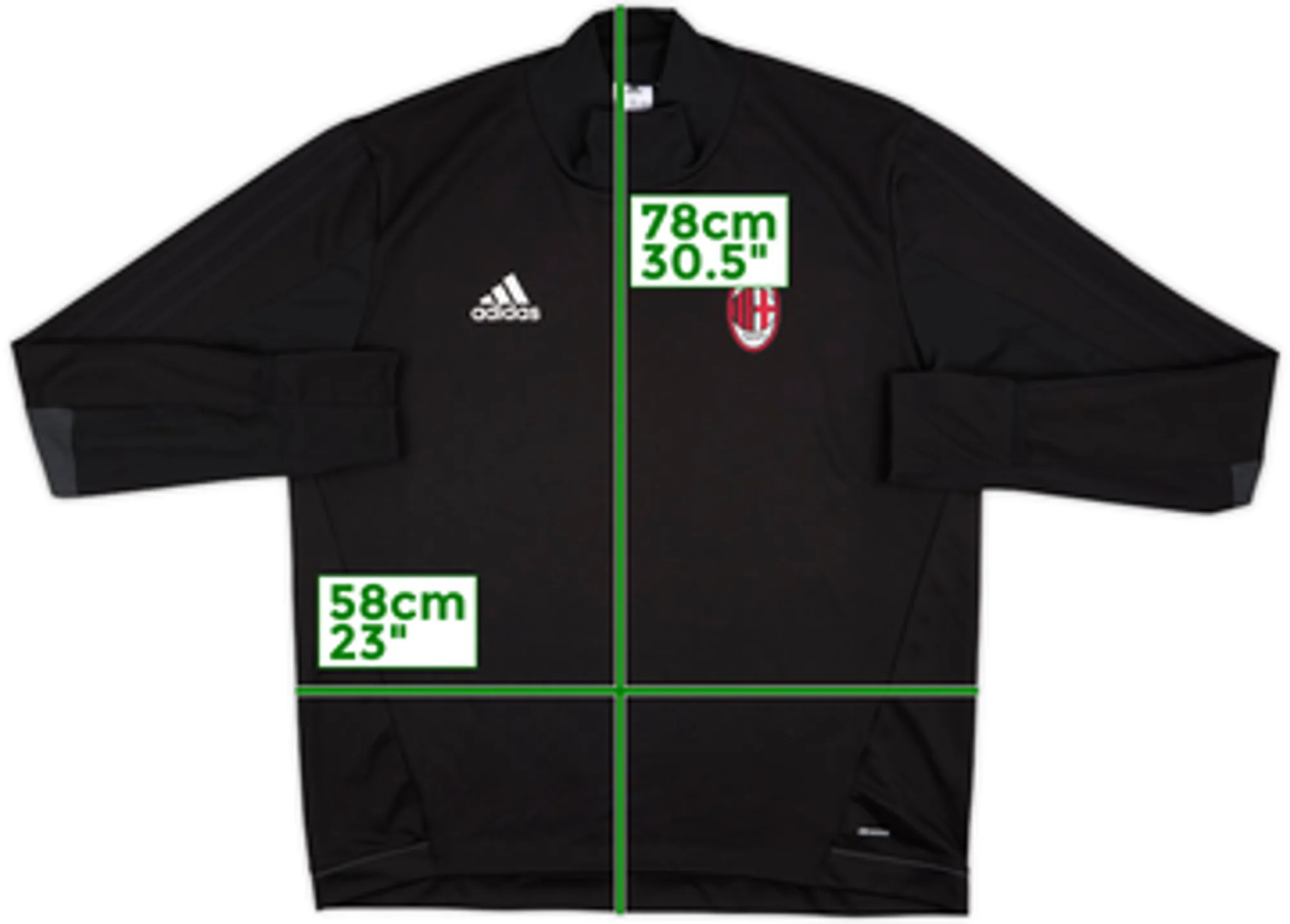 2017-18 AC Milan adidas Sweat Top - 10/10 - (XL)