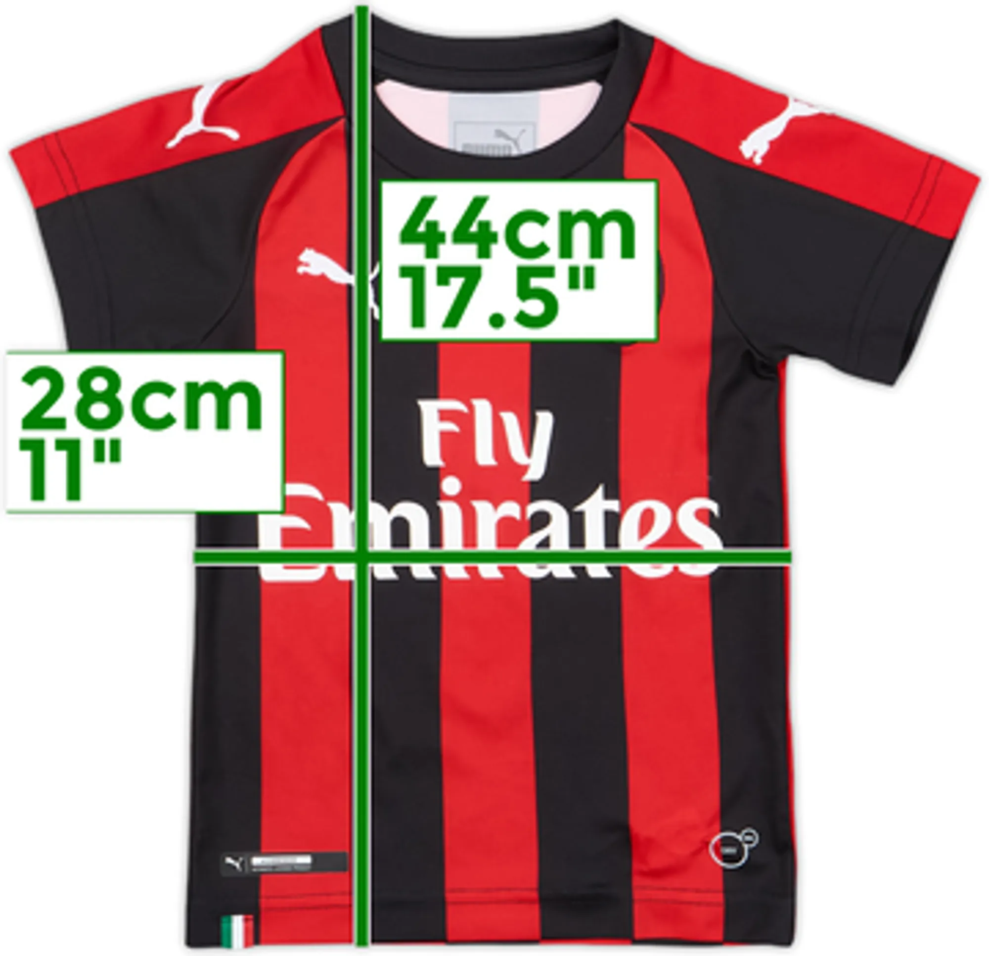 2018-19 AC Milan Home Shirt - 7/10 - (18-24 Months)