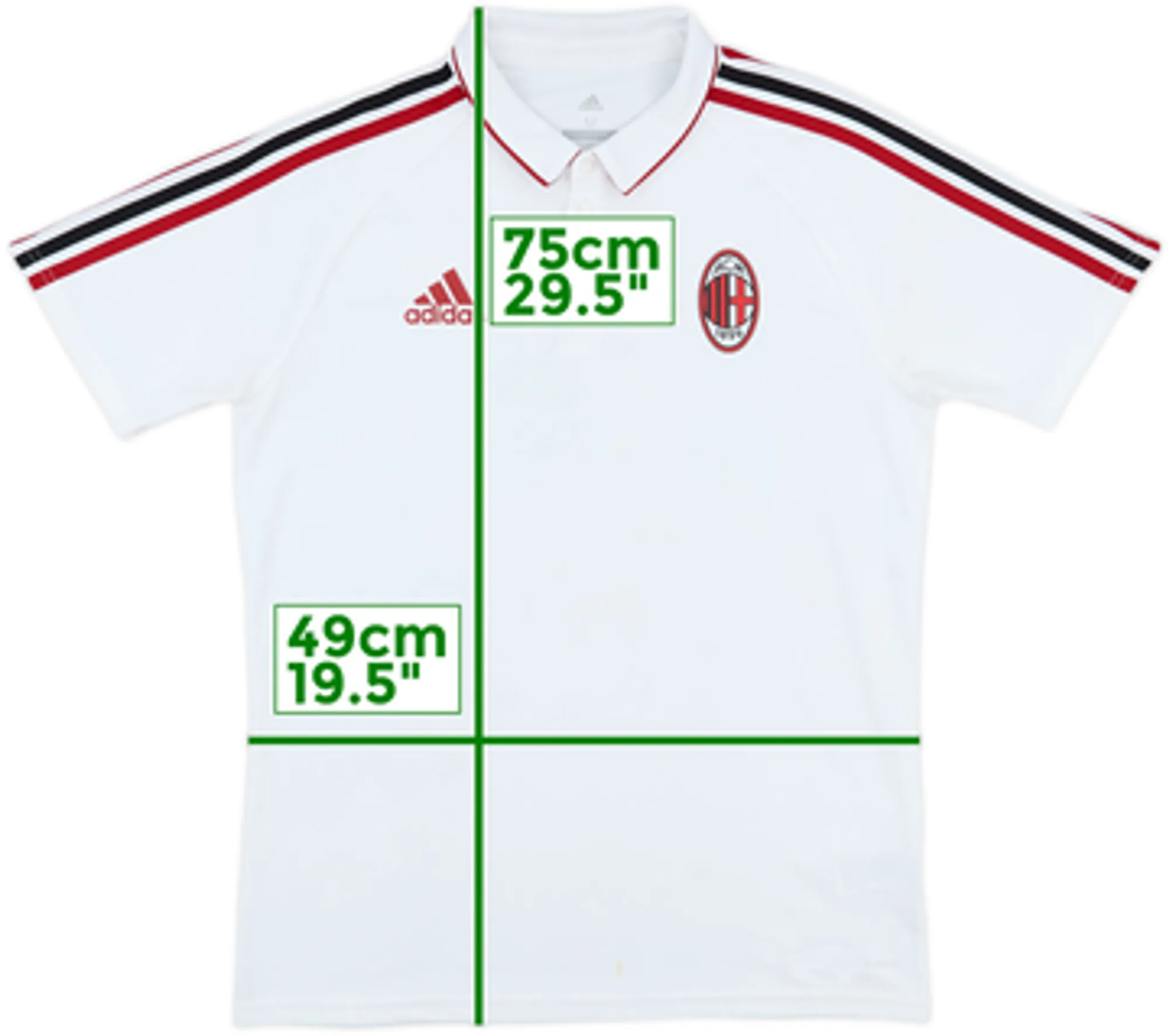 2017-18 AC Milan adidas Polo Shirt - 7/10 - (L)