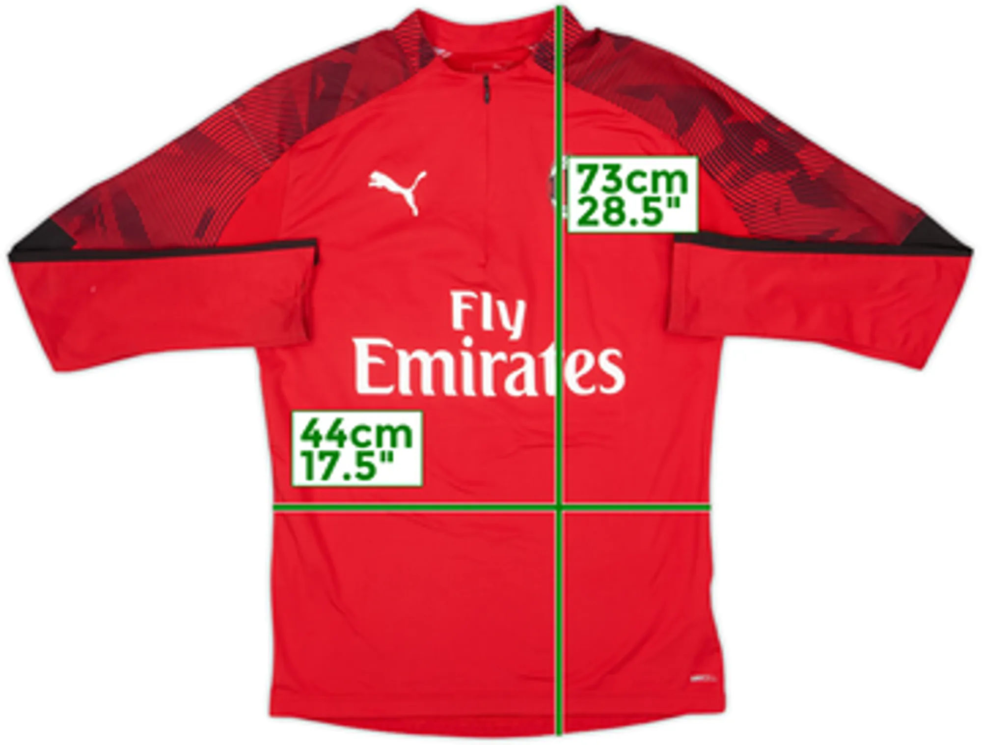 2019-20 AC Milan Puma 1/4 Zip Drill Top - 5/10 - (S)