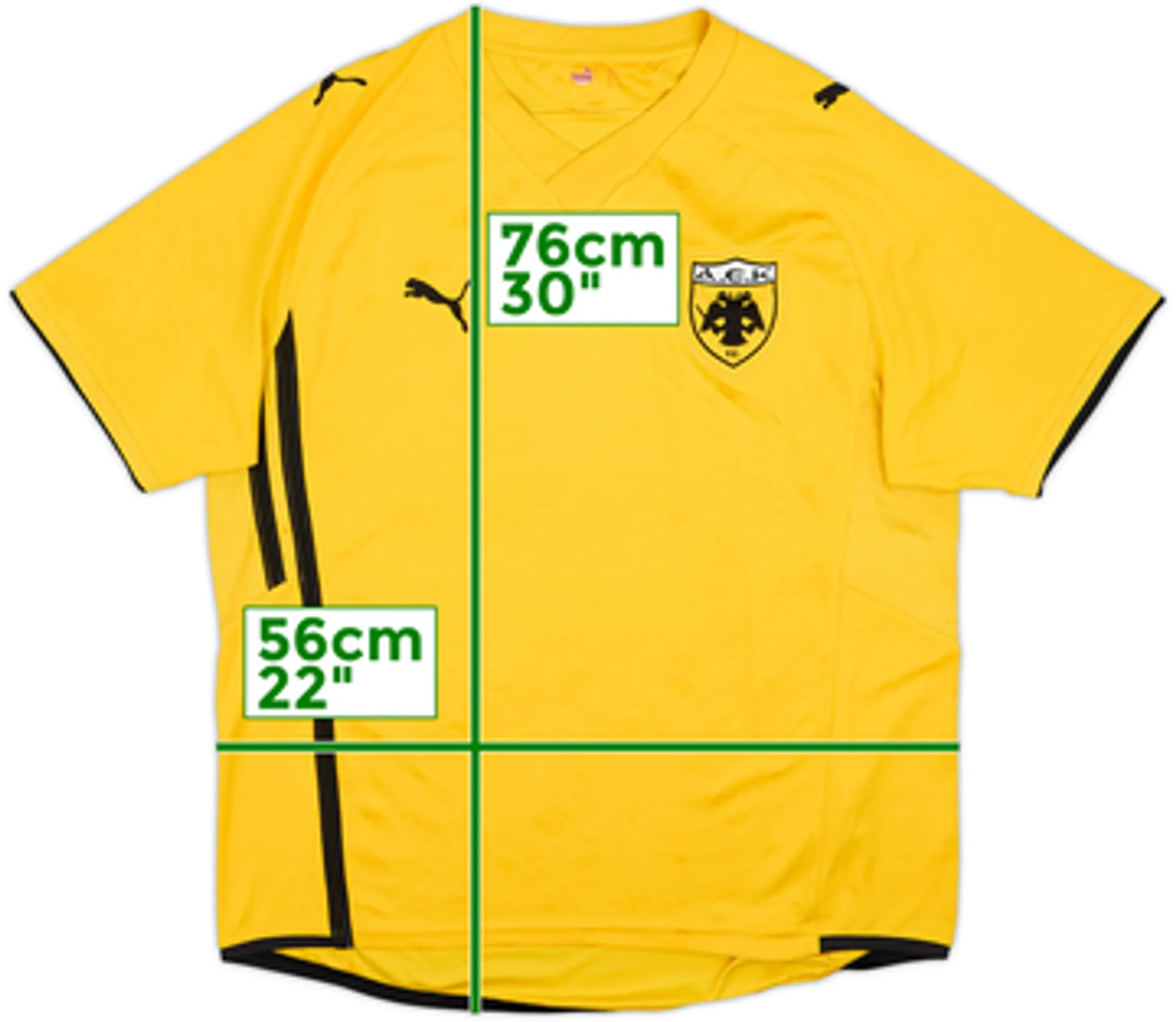 2009-10 AEK Athens Home Shirt - 7/10 - (L)