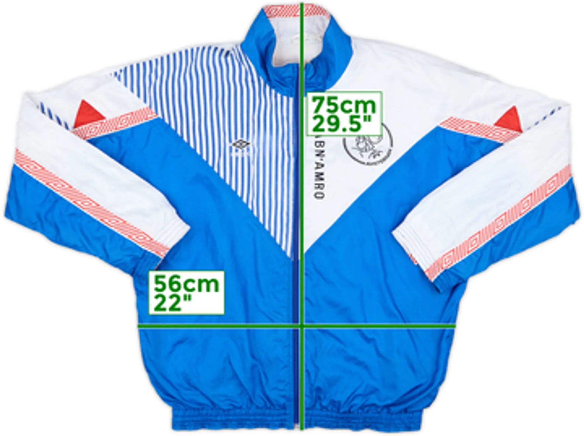 1989-91 Ajax Player Issue Umbro Track Jacket - 8/10 - (XL)