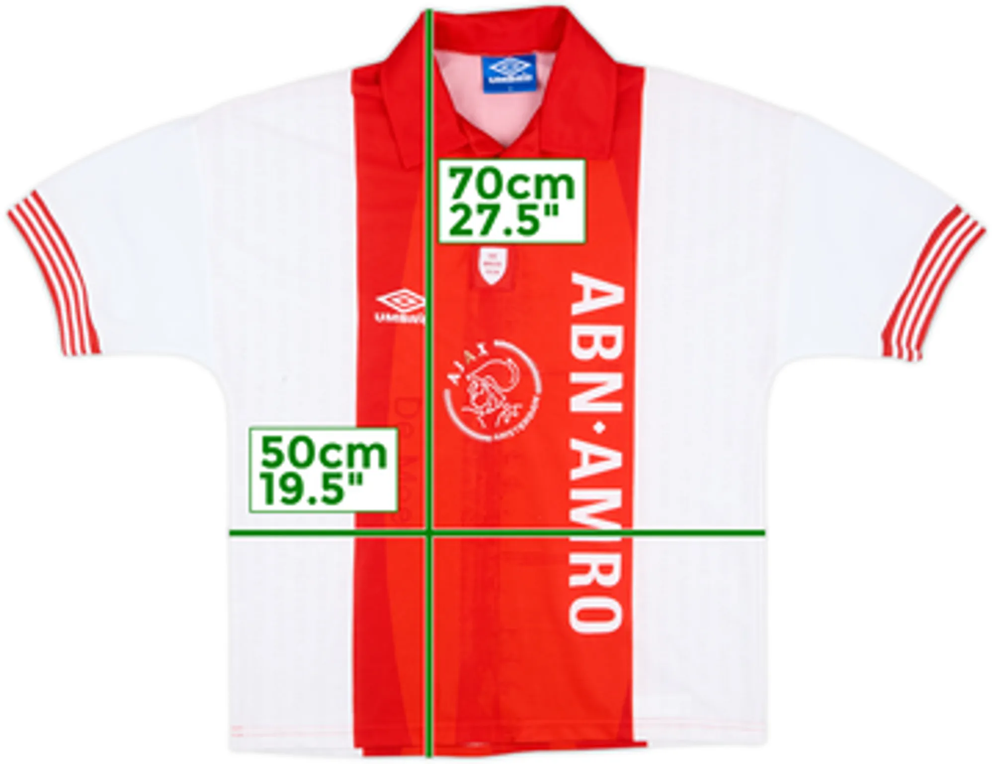 1995-96 Ajax 'De Meer' Home Shirt - 7/10 - (S)