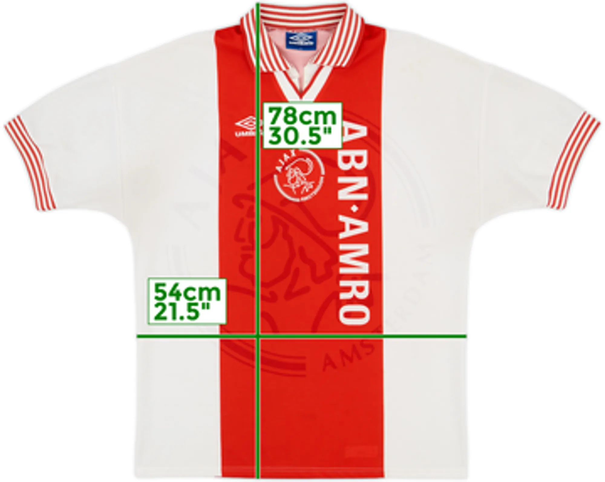 1995-96 Ajax Home Shirt - 6/10 - (M)