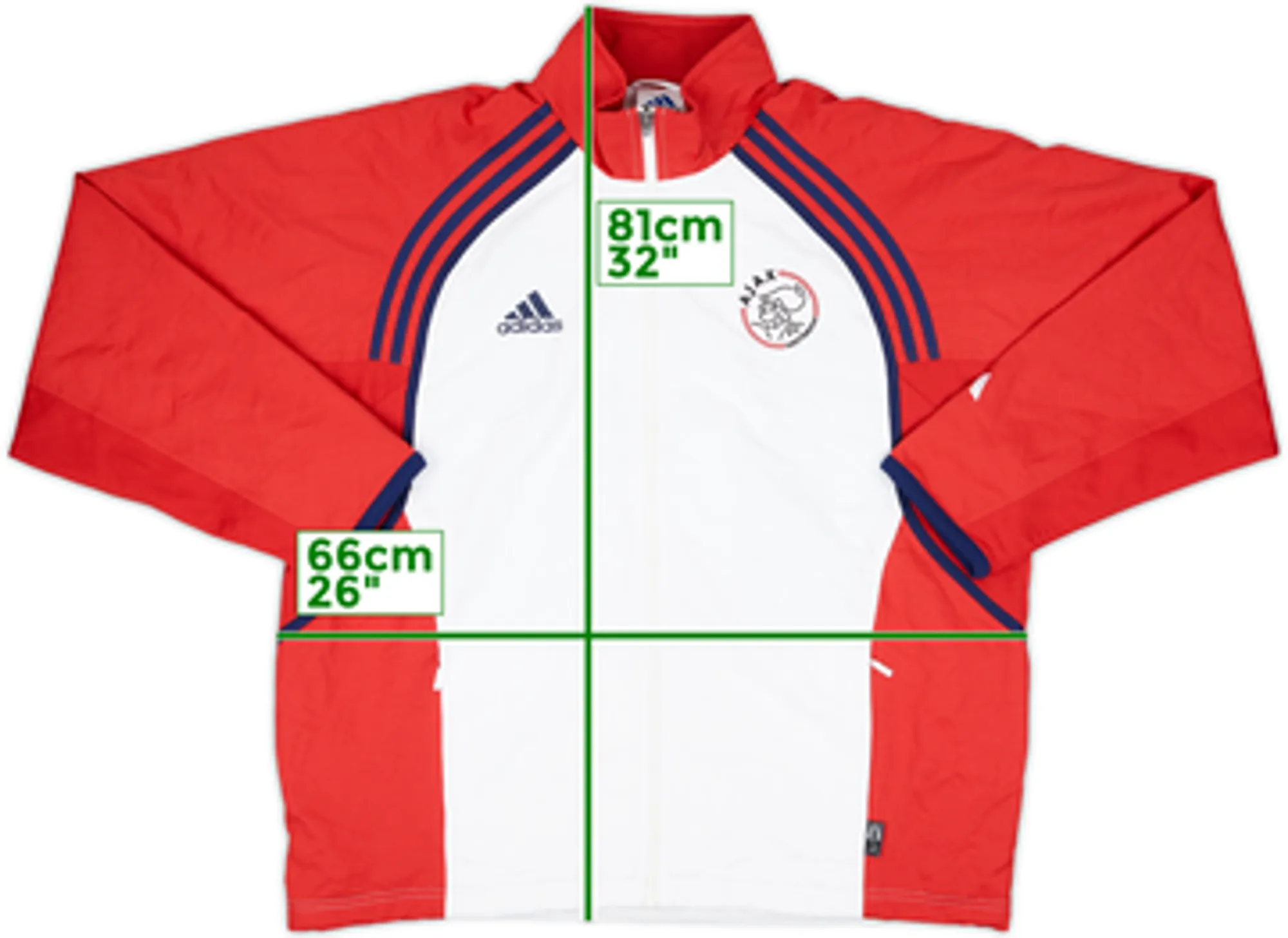 2000-01 Ajax adidas Track Jacket - 8/10 - (L/XL)