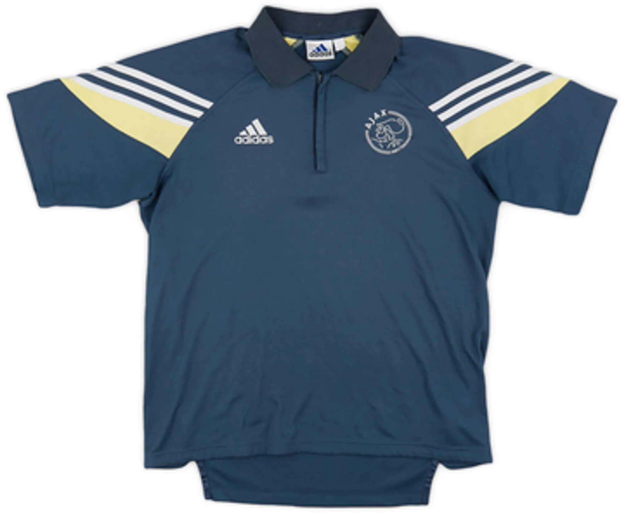 2003-04 Ajax adidas 1/4 Zip Polo Shirt - 7/10 - (L)