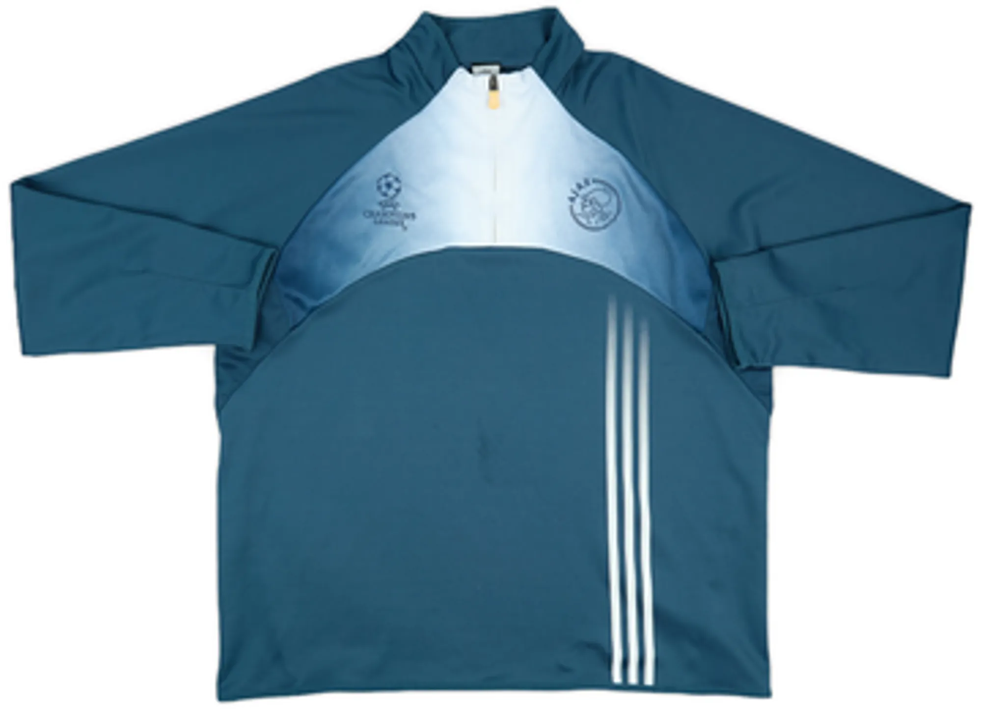 2003-04 Ajax adidas CL 1/4 Zip Training Top - 8/10 - (L/XL)