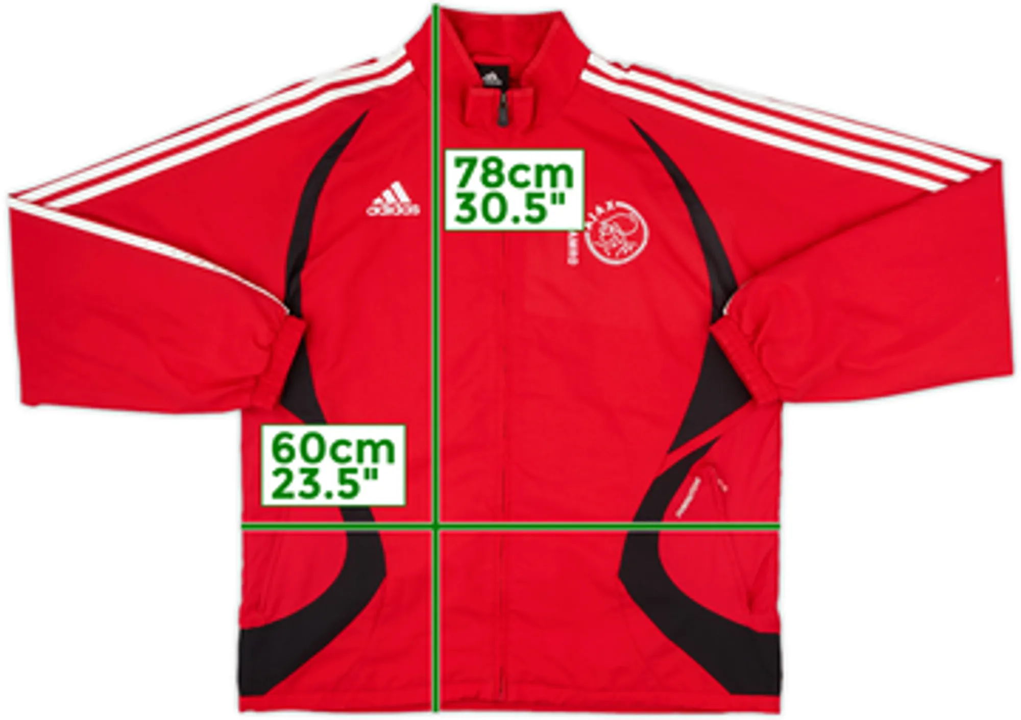 2006-07 Ajax adidas Formotion Track Jacket - 9/10 - (L)