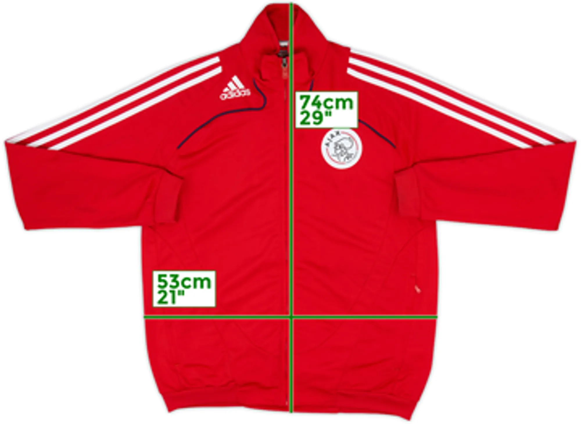 2008-09 Ajax adidas Track Jacket - 9/10 - (XL.Boys)