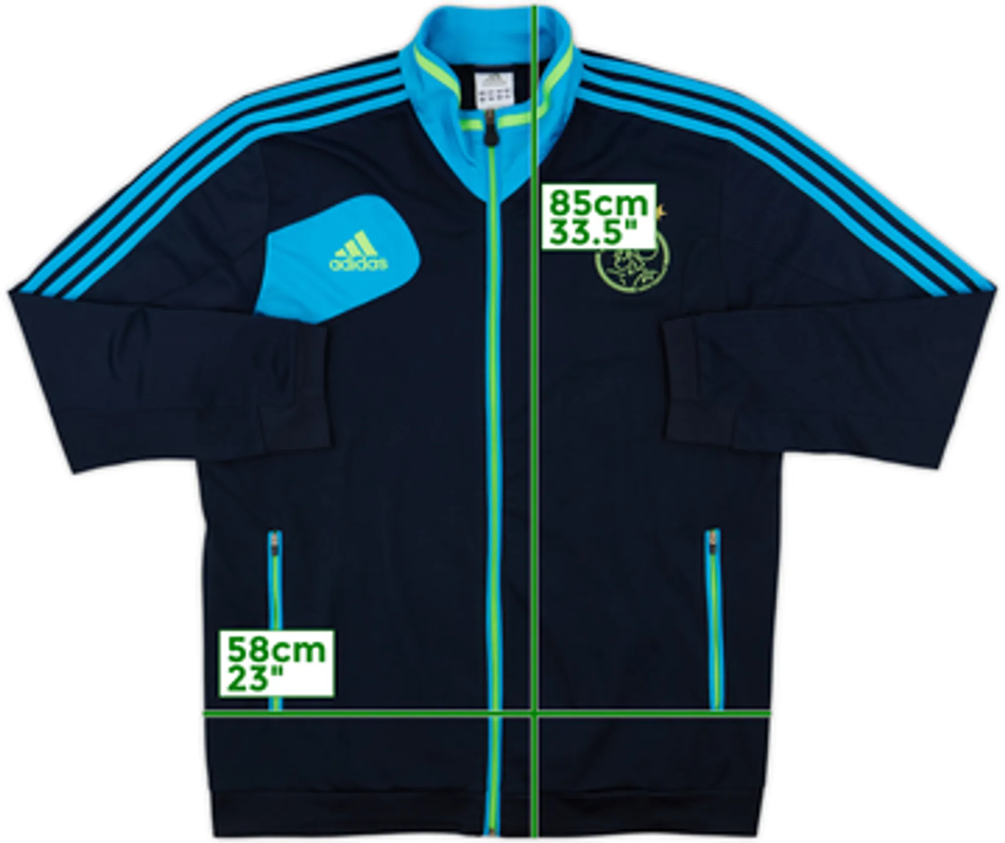 2012-13 Ajax adidas Track Jacket - 8/10 - (XL)