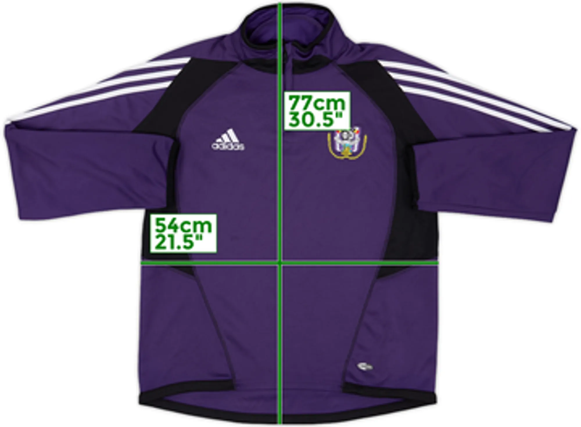 2005-06 Anderlecht adidas 1/4 Zip Drill Top - 8/10 - (M/L)