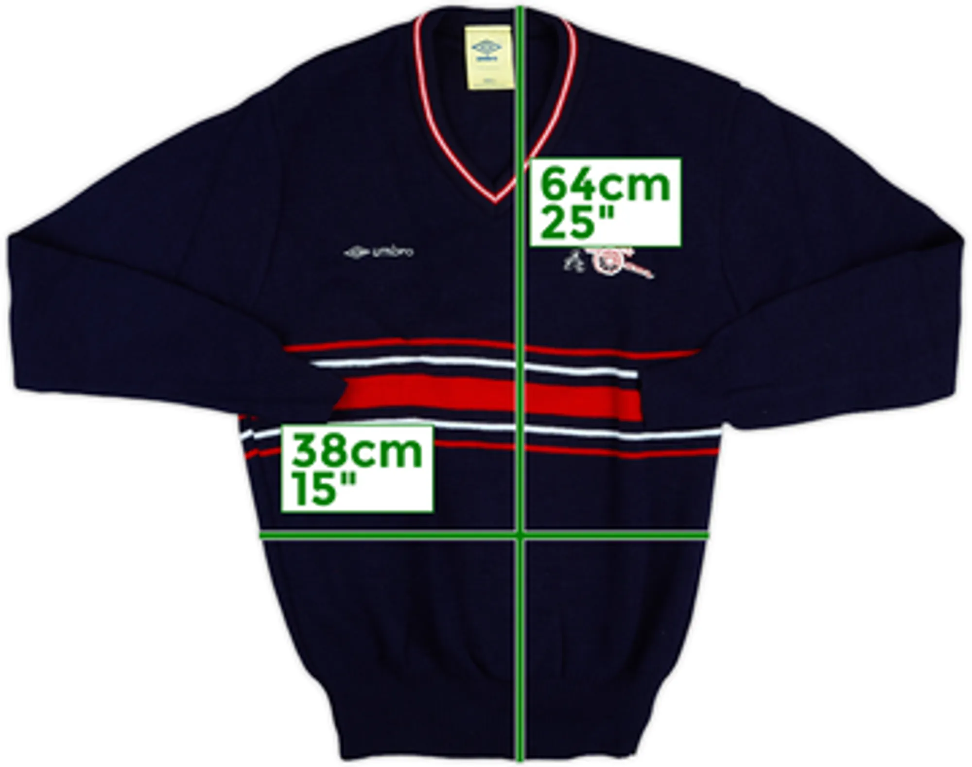 1980-82 Arsenal Umbro Knitted Jumper - 9/10 - (S)