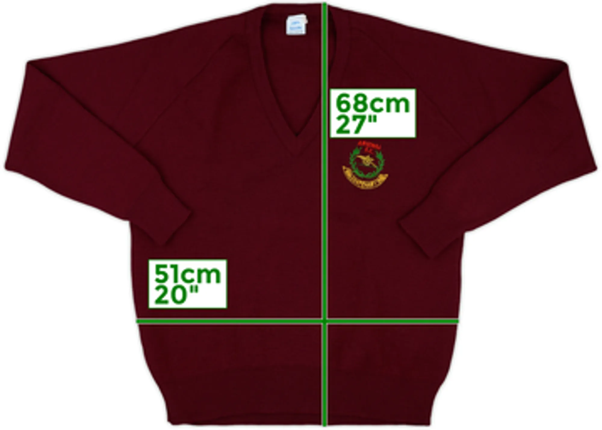 1986-87 Arsenal Centenary Knitted Jumper - 9/10 - (L)