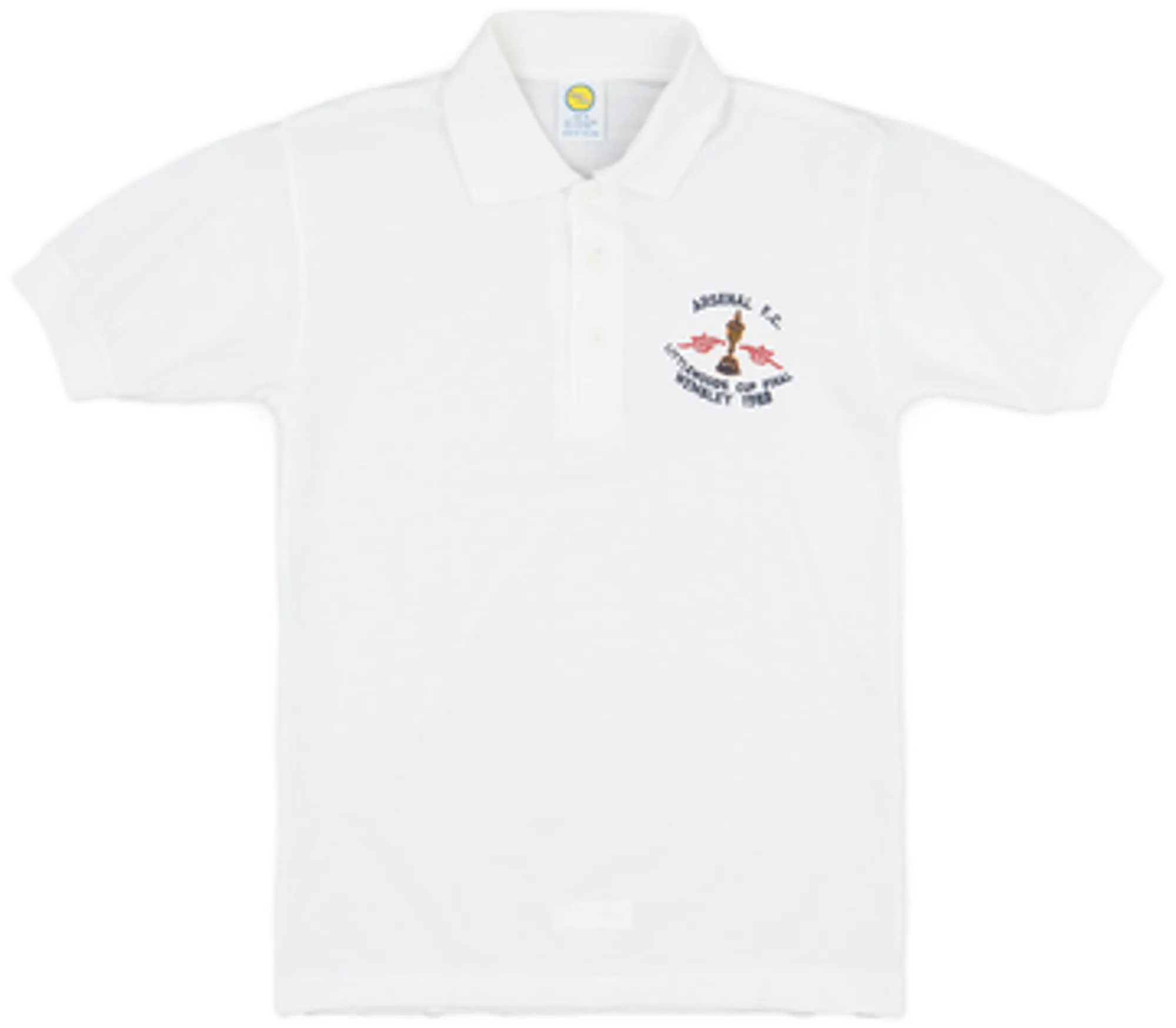 1987-88 Arsenal 'Littlewoods Cup Final' Polo Shirt - 9/10 - (S)
