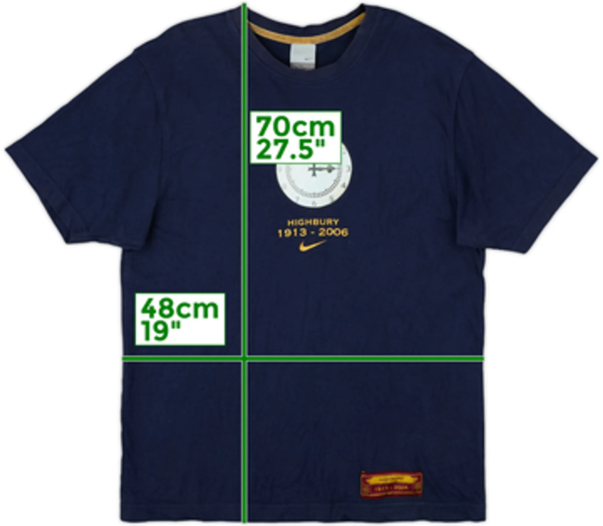 2005-06 Arsenal Nike 'Highbury' Graphic Tee - 7/10 - (M)