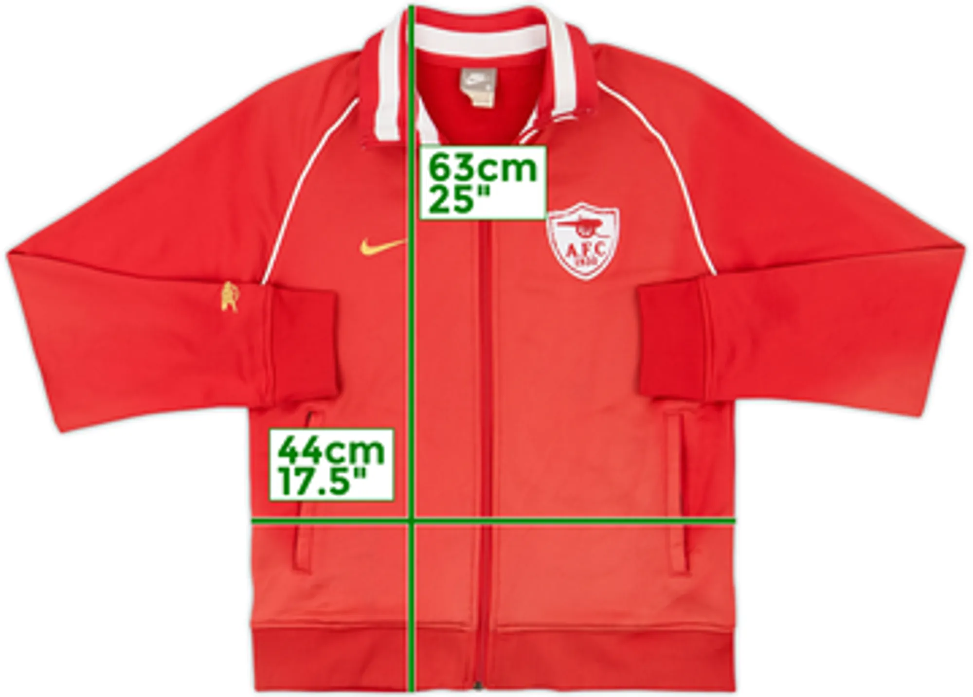 2007-08 Arsenal Nike Football Classics Track Jacket - 6/10 - (L)