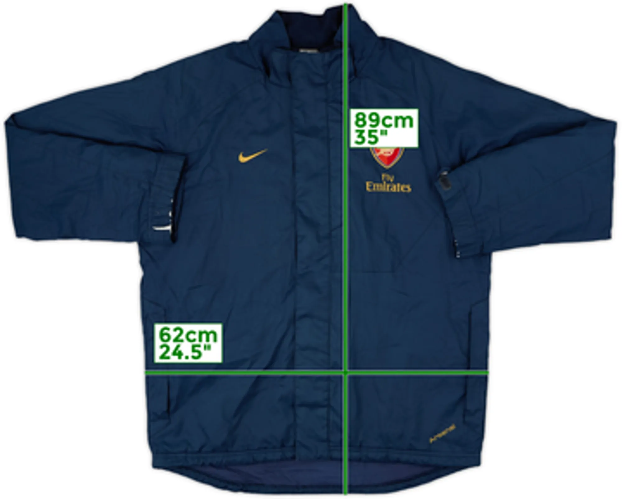 2007-08 Arsenal Nike Padded Jacket - 6/10 - (M)
