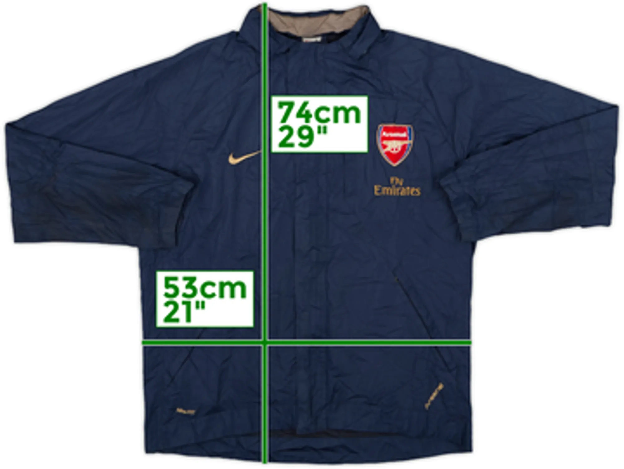 2007-08 Arsenal Nike Rain Jacket - 5/10 - (S)