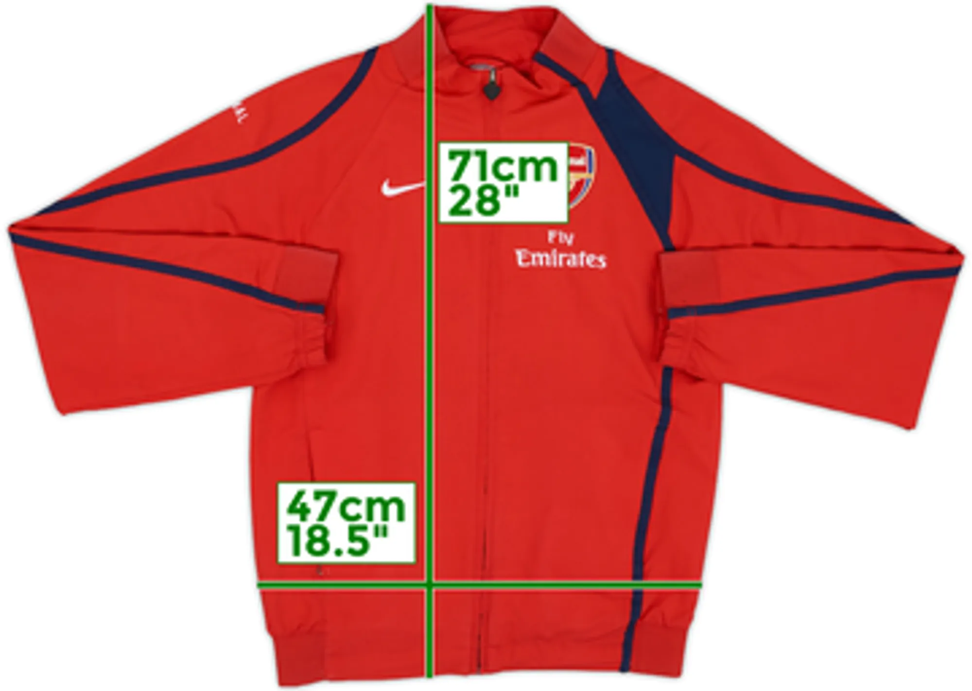 2007-08 Arsenal Nike Track Jacket - 7/10 - (S)