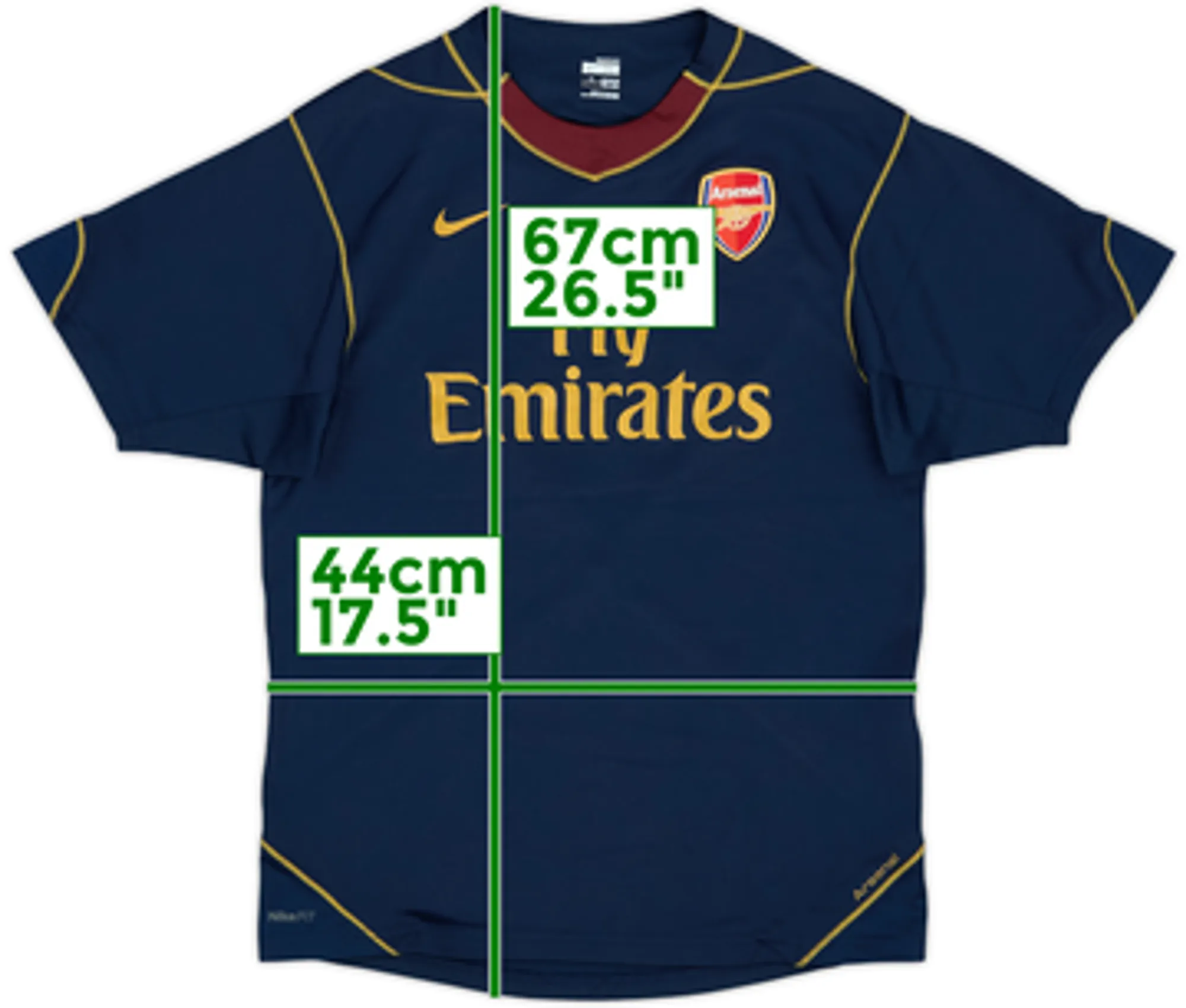 2007-08 Arsenal Nike Training Shirt - 7/10 - (XL.Boys)