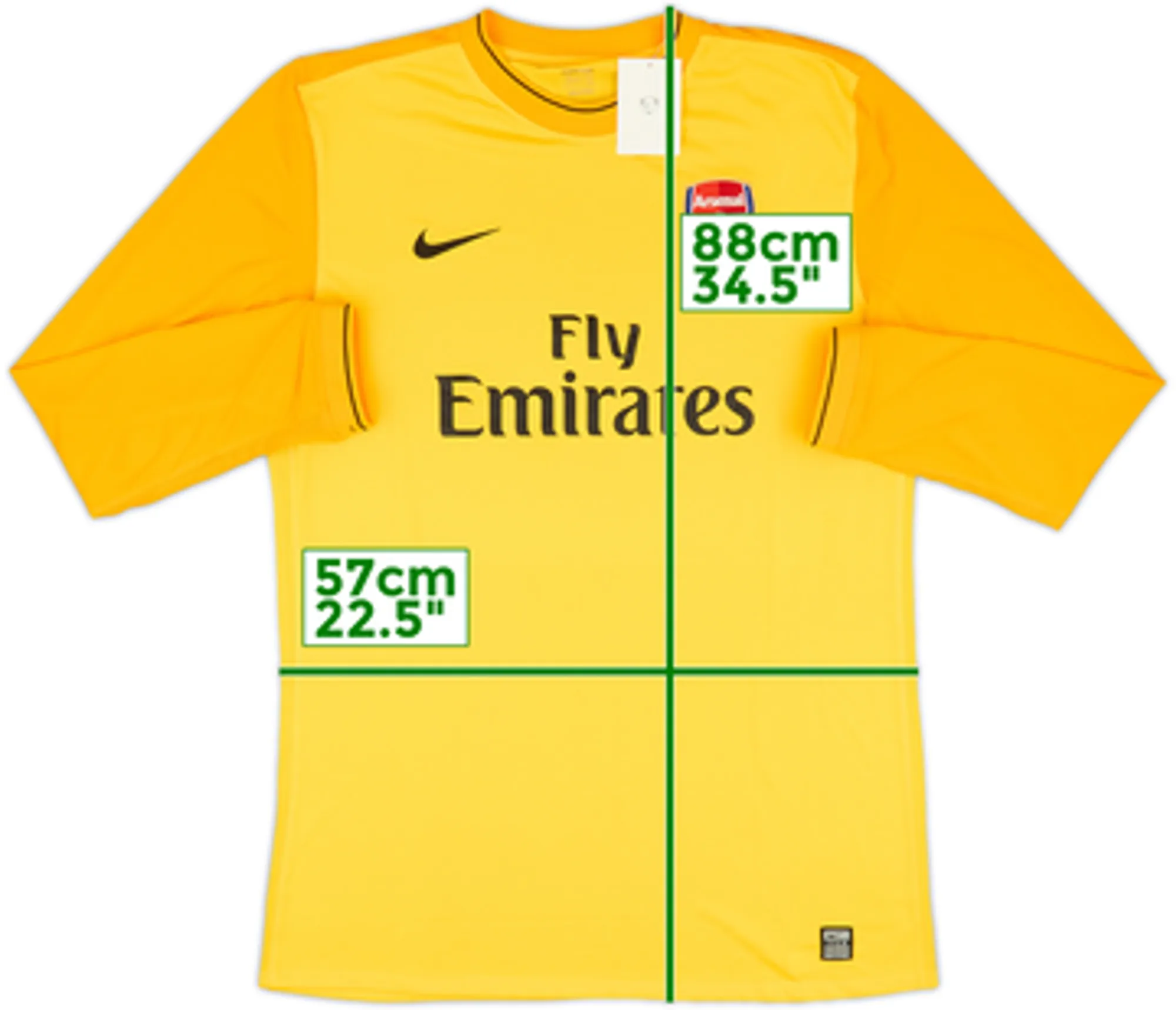 2008-09 Arsenal Player Issue GK Shirt (XL)