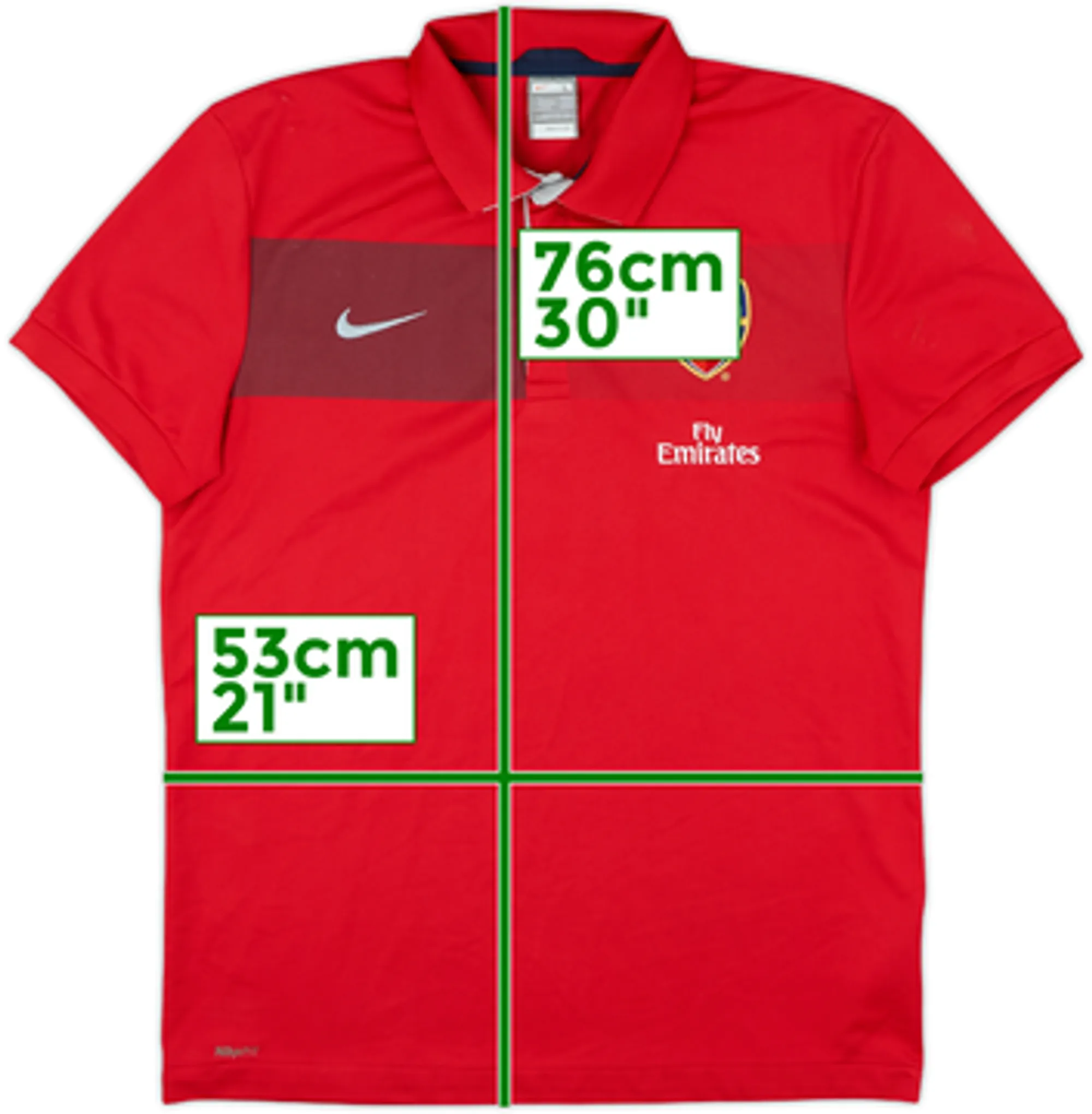 2009-10 Arsenal Nike Polo Shirt - 7/10 - (L)