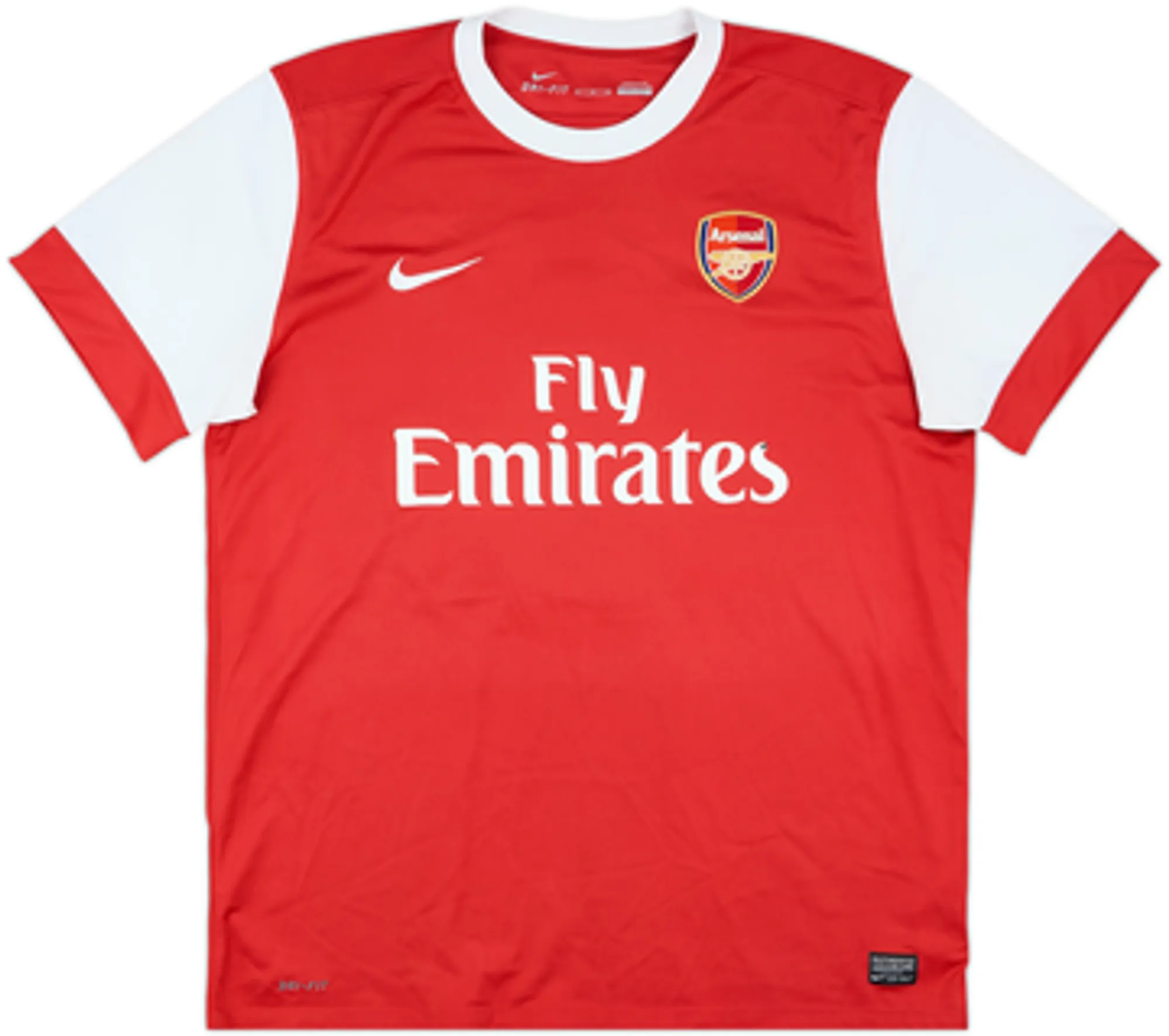 2010-11 Arsenal Home Shirt Sagna #3 - 5/10 - (XL)
