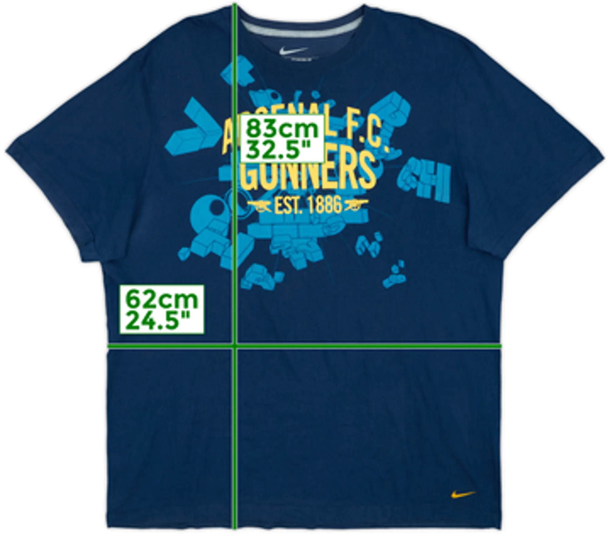 2010-11 Arsenal Nike Cotton Tee - 7/10 - (XXL)