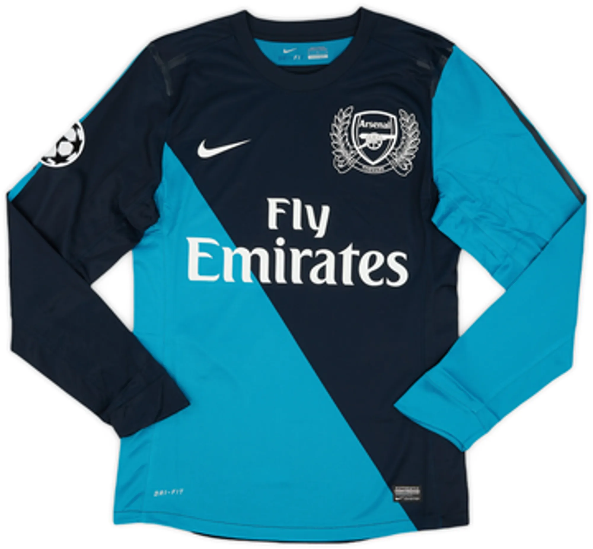2011-12 Arsenal Player Issue Away L/S Shirt Arteta #8 (M)