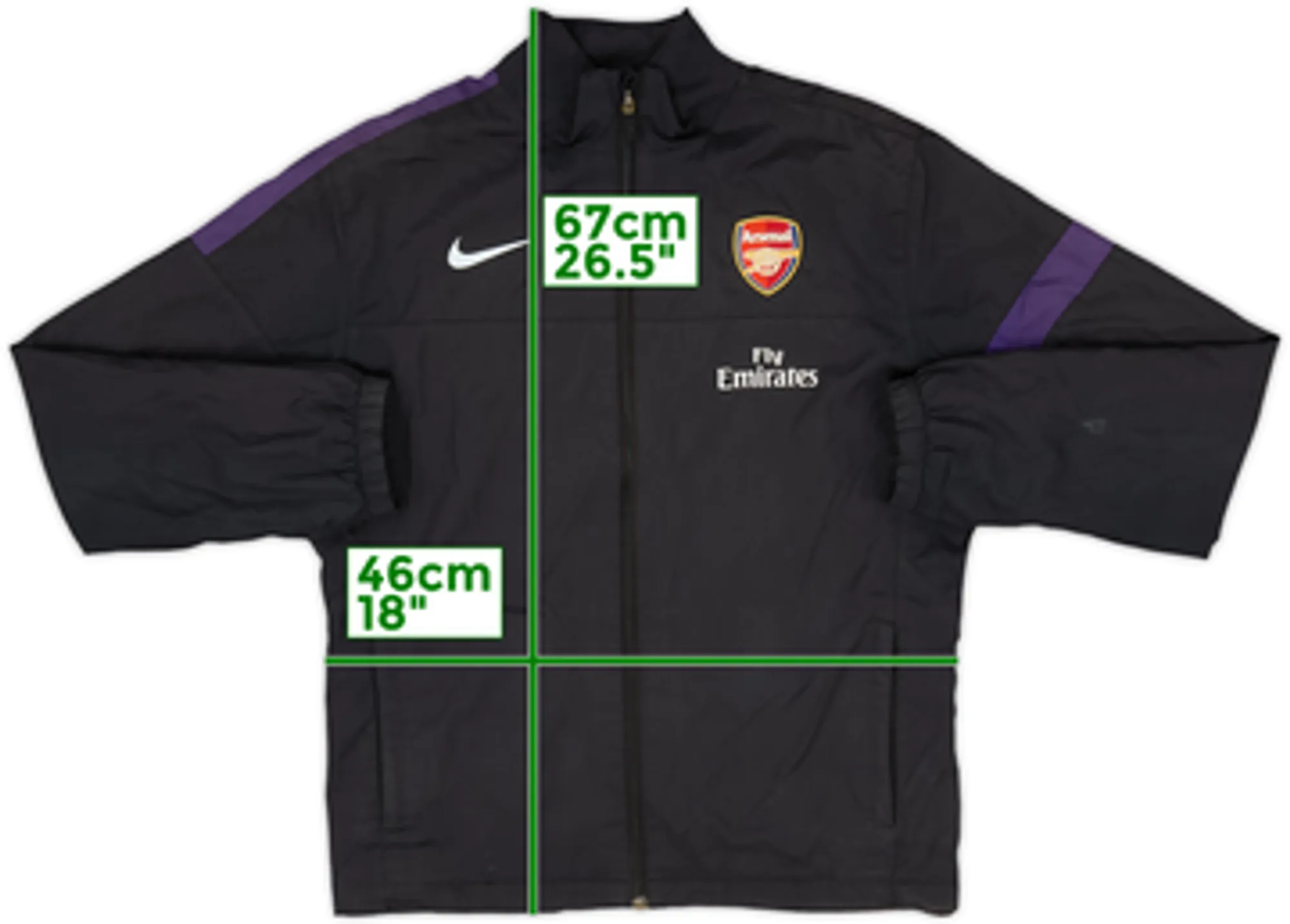 2012-13 Arsenal Nike Track Jacket - 4/10 - (L)