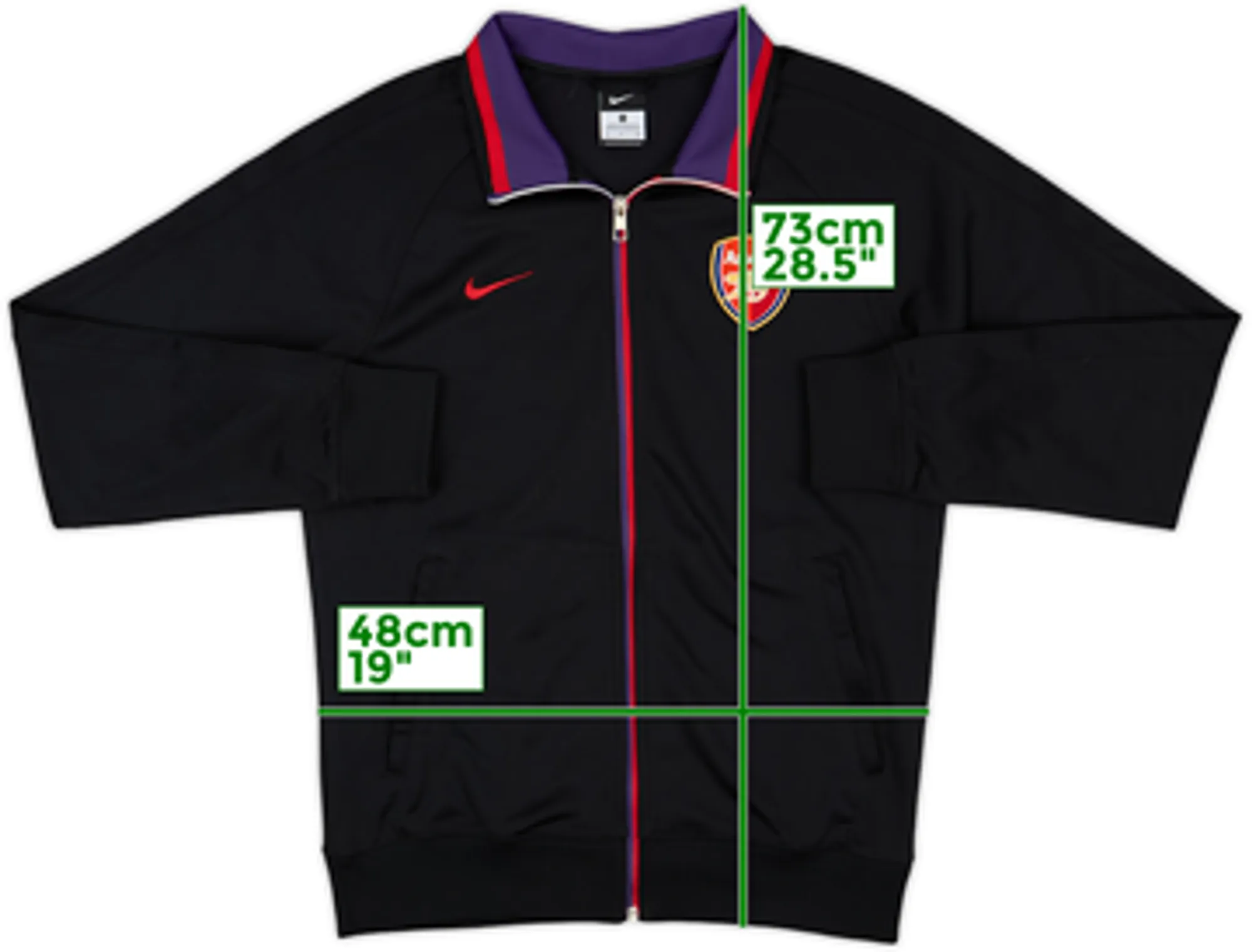2012-13 Arsenal Nike Track Jacket - 9/10 - (L)
