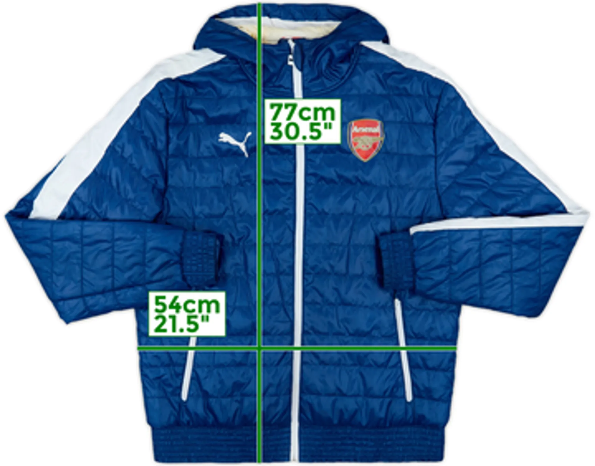2014-15 Arsenal Puma Padded Jacket - 8/10 - (L)