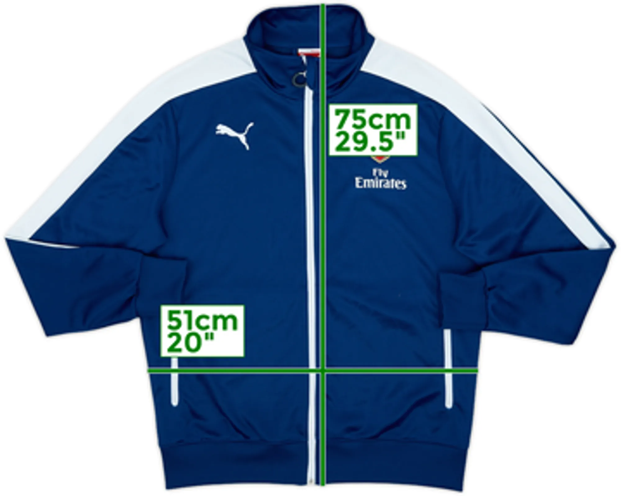 2014-15 Arsenal Puma Track Jacket - 9/10 - (M)