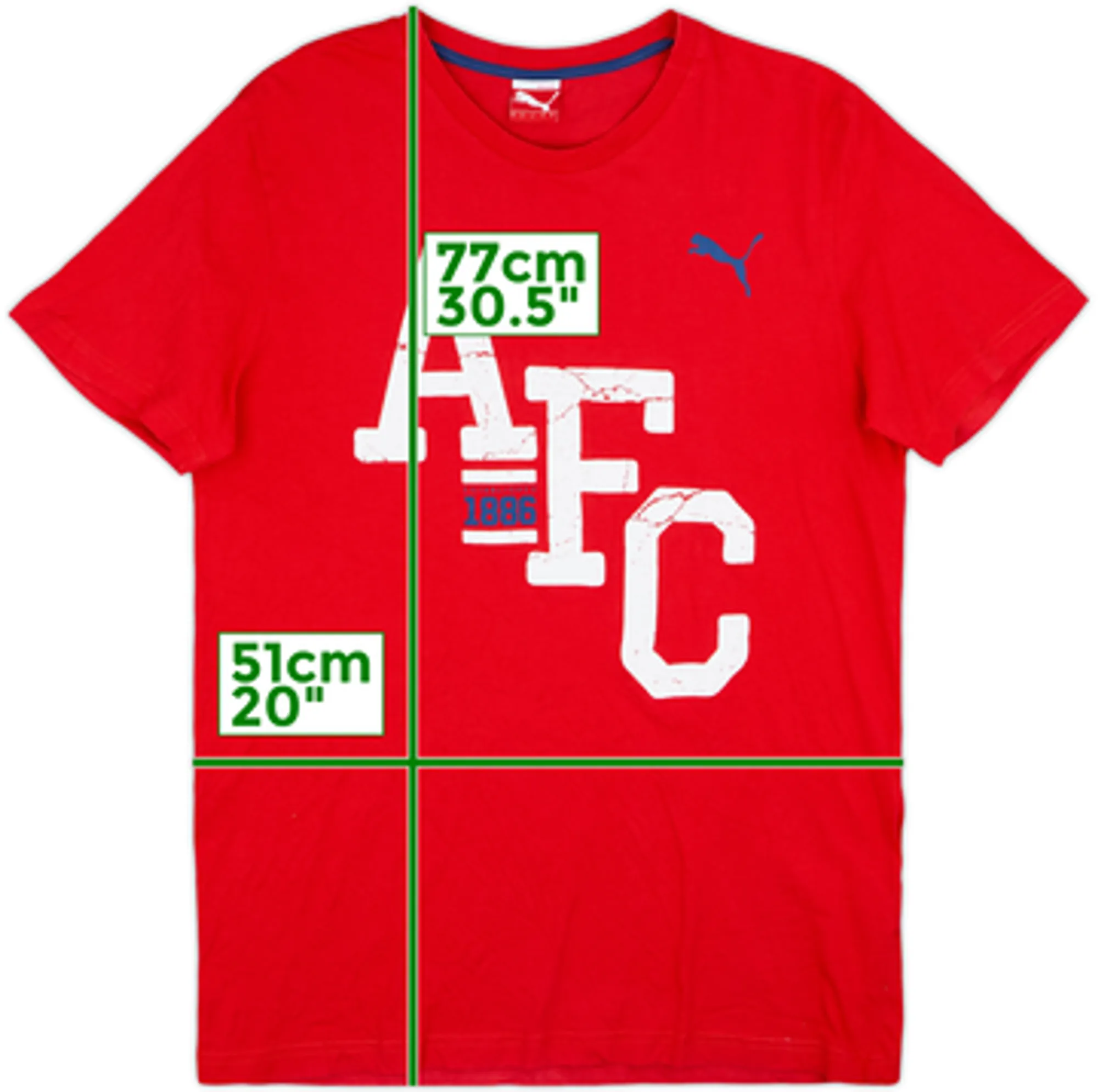 2014-15 Arsenal Puma Cotton Tee - 9/10 - (S)