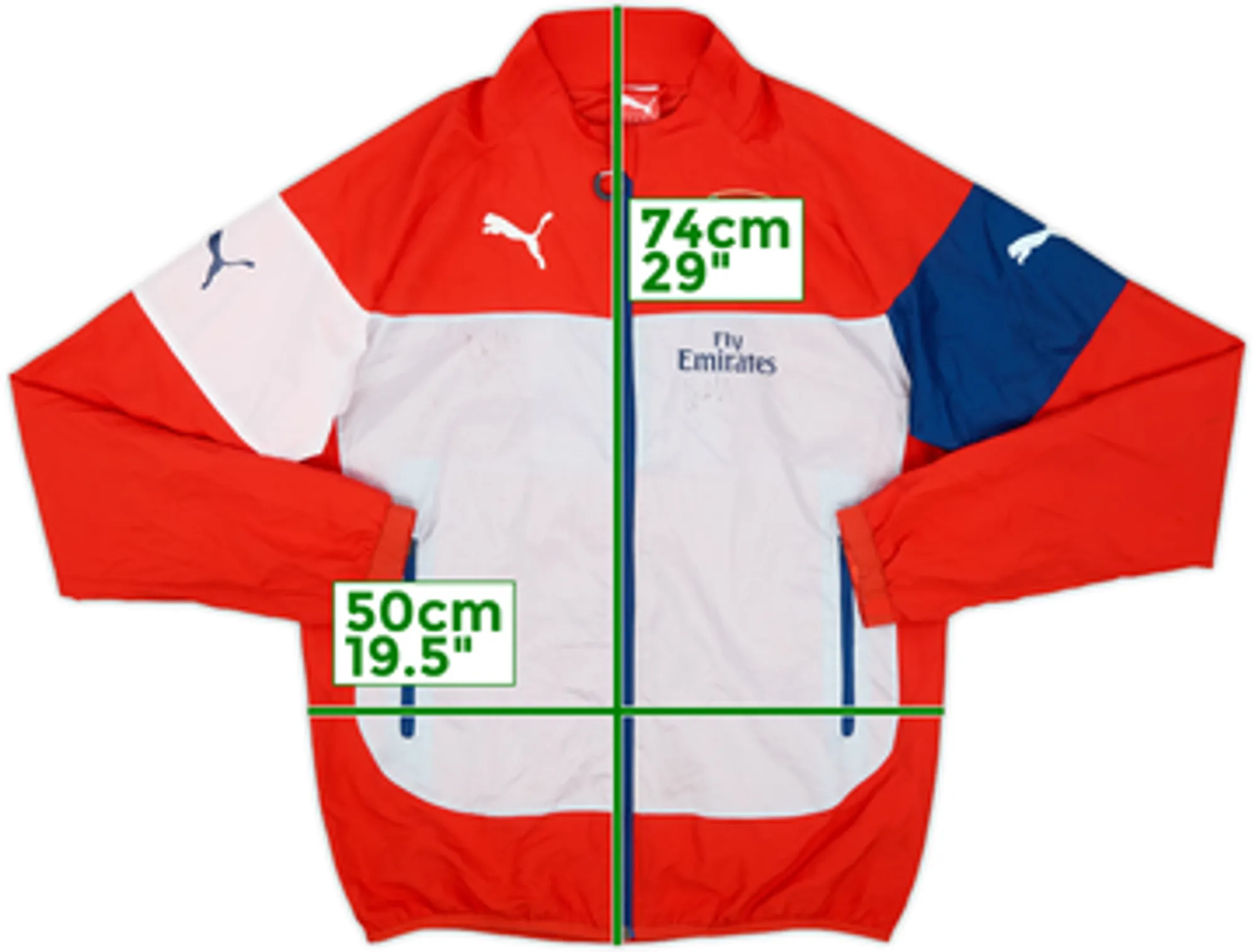 2014-15 Arsenal Signed Puma Track Jacket - 6/10 - (S)