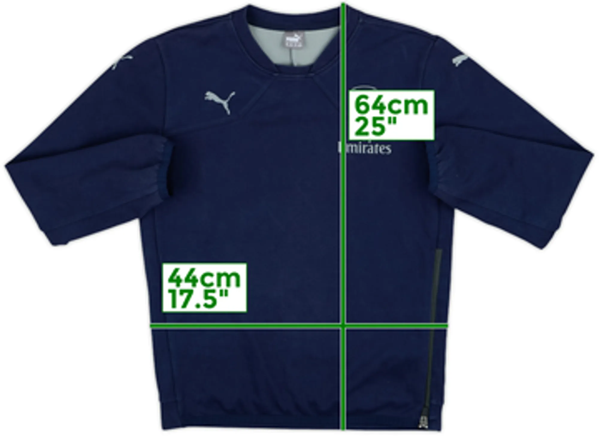 2015-16 Arsenal Puma Sweat Top - 8/10 - (XL.Boys)