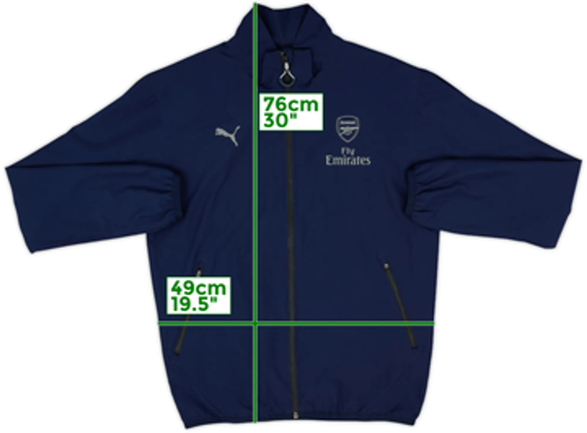 2015-16 Arsenal Puma Track Jacket - 10/10 - (S)