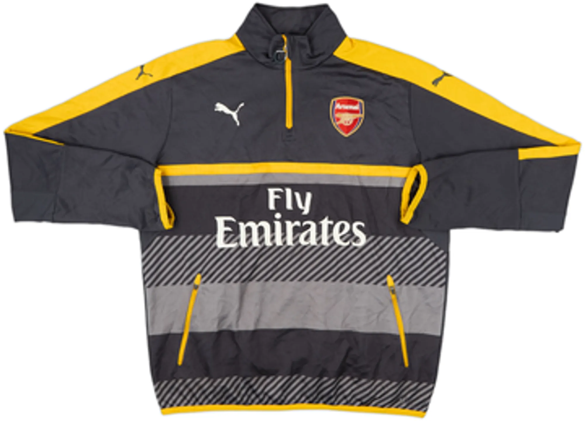 2016-17 Arsenal Puma 1/4 Zip Sweat Top - 9/10 - (M)