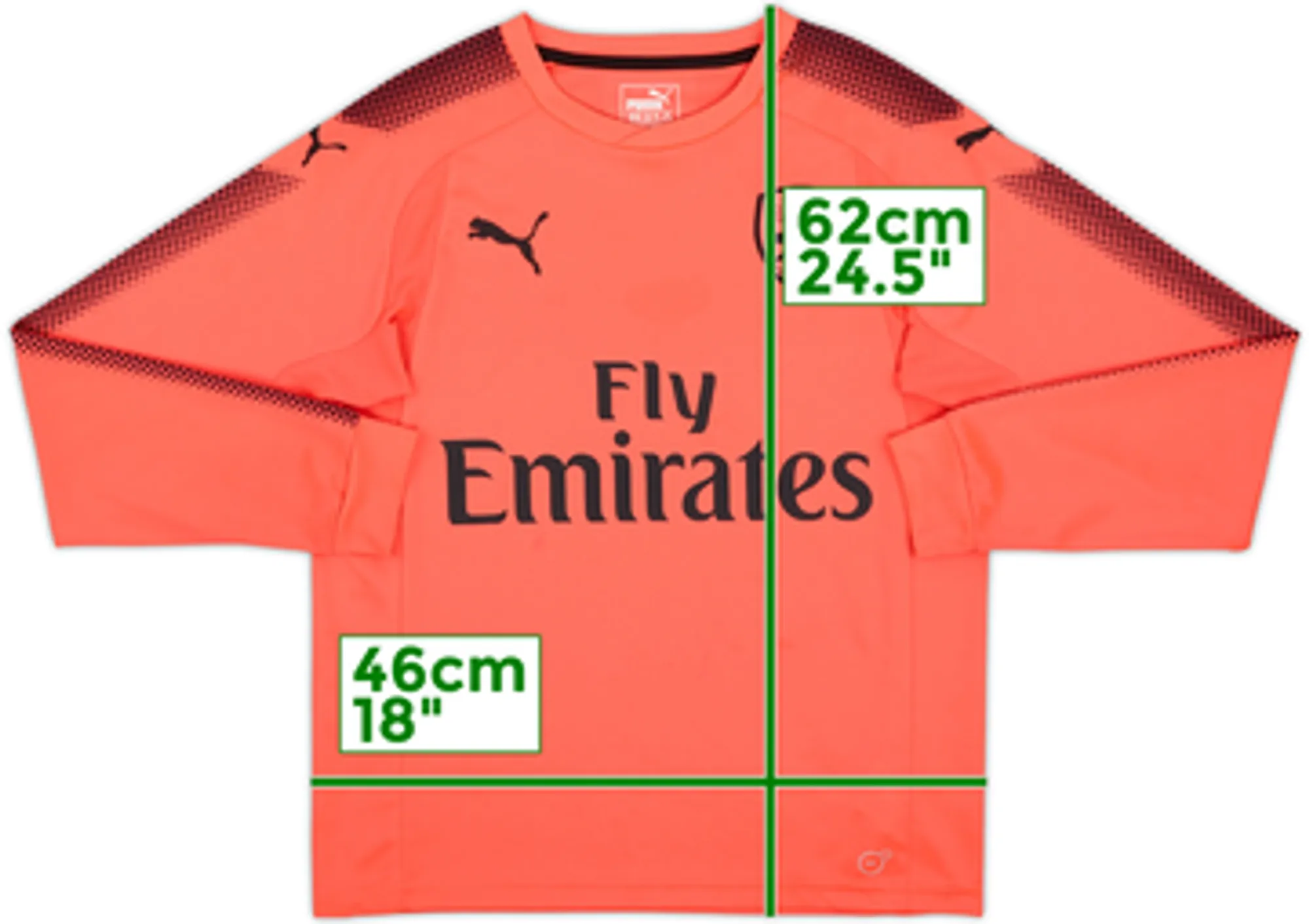 2017-18 Arsenal GK Shirt - 6/10 - (L.Boys)