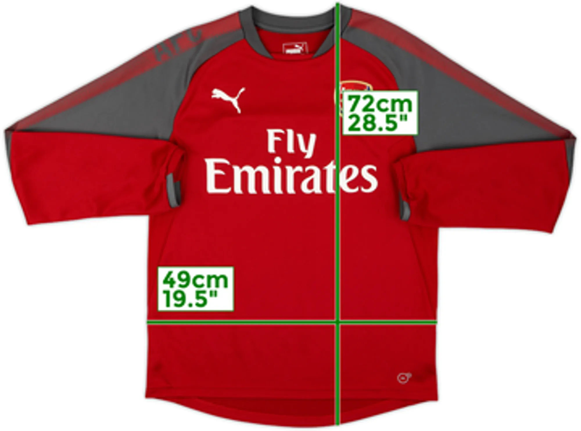 2017-18 Arsenal Puma Drill Top - 9/10 - (XL.Boys)