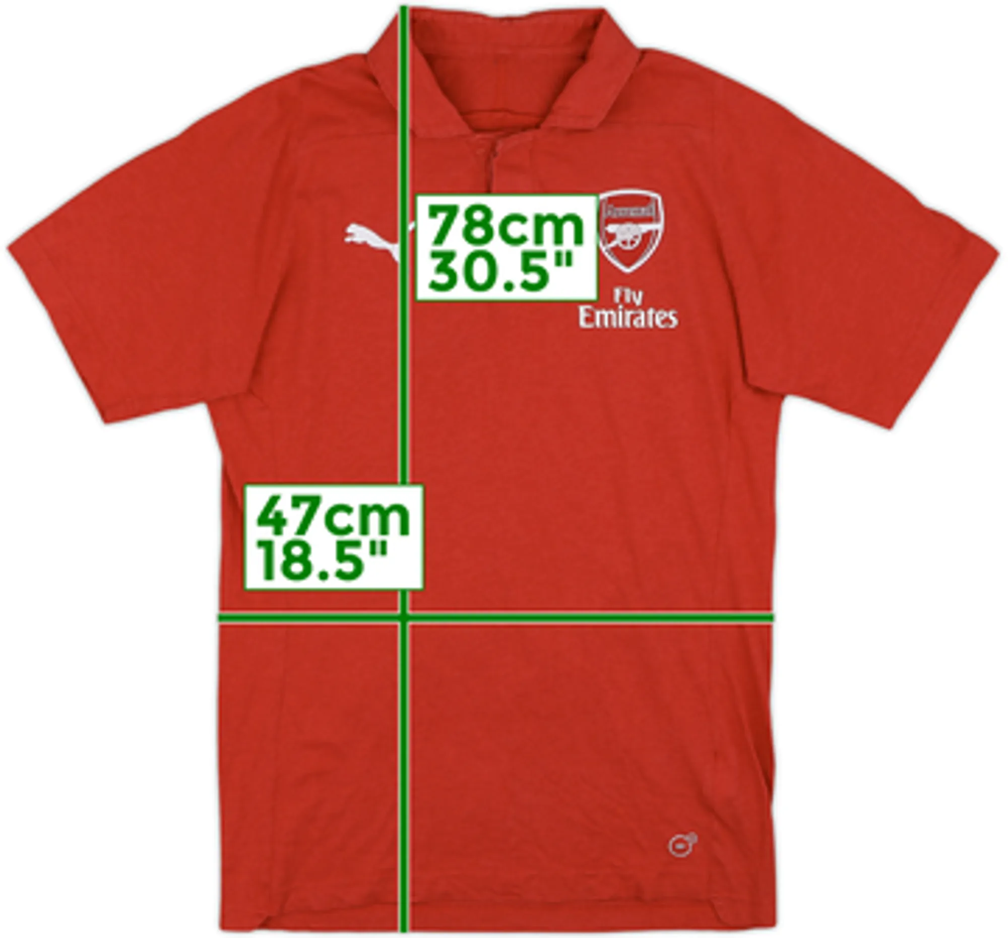 2017-18 Arsenal Puma Polo Shirt - 8/10 - (L)