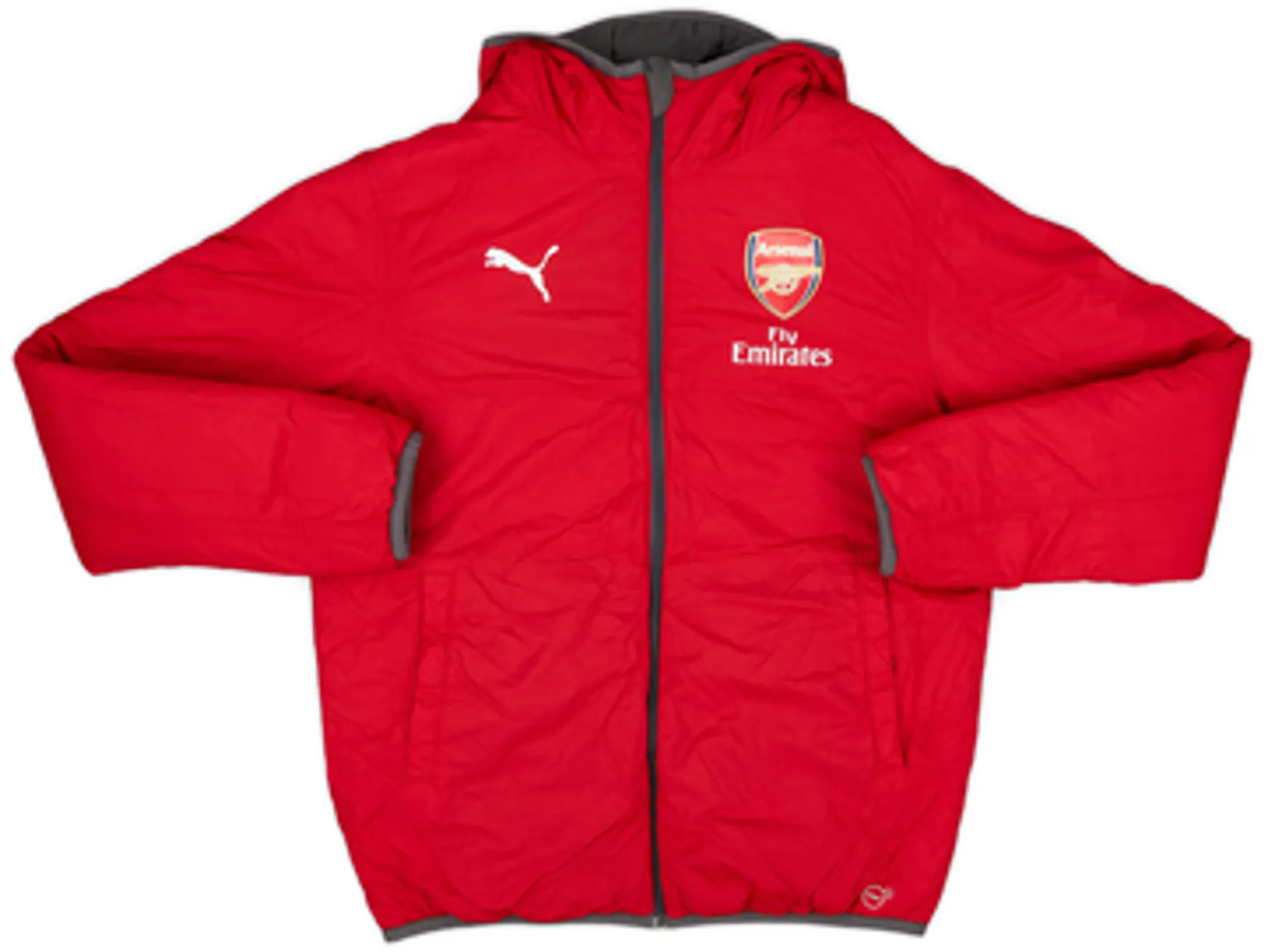 2017-18 Arsenal Puma Reversible Padded Bench Coat - 8/10 - (M)