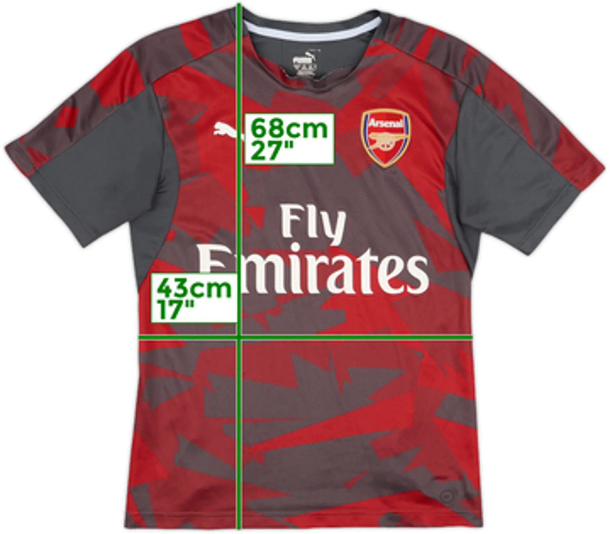 2017-18 Arsenal Puma Training Shirt - 6/10 - (S)